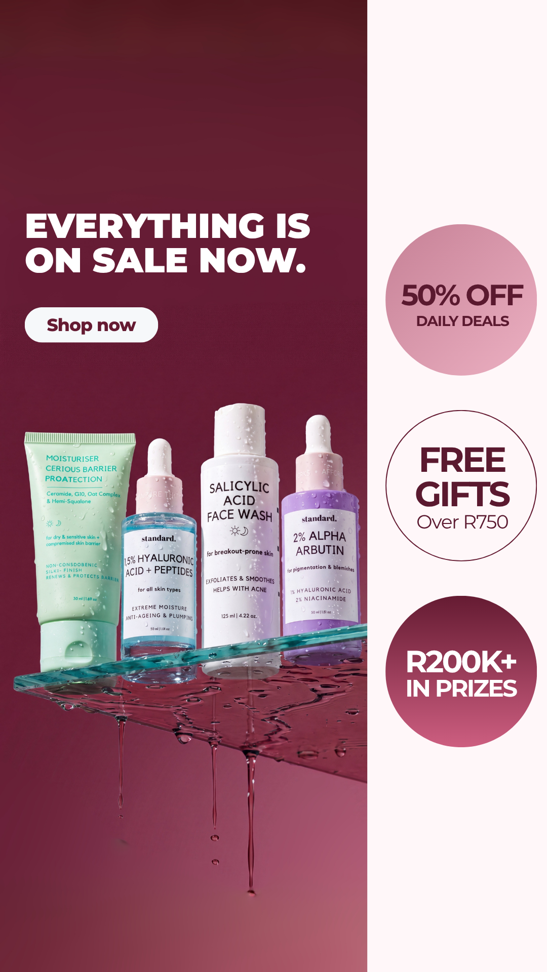 Standard. Beauty- affordable Skin Care Facebook ad