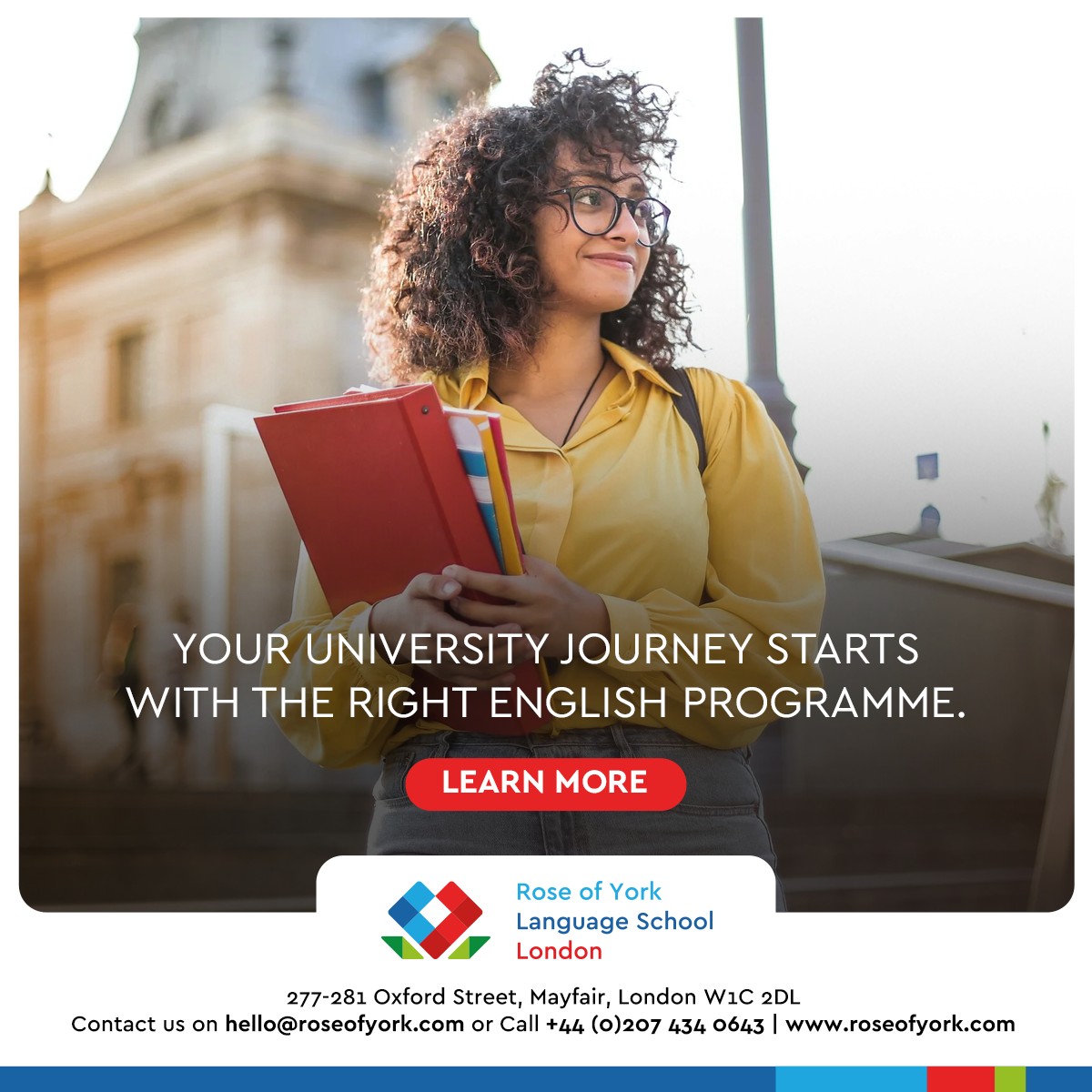 Rose of York Facebook ad: Prepare for higher education with Advanced IELTS and…