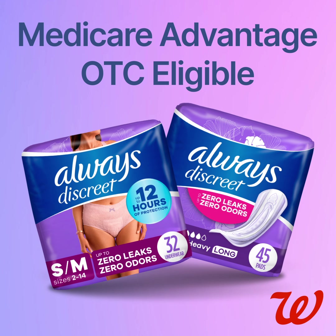 P&G at Walgreens Facebook ad: Most monthly Medicare Advantage plans come with a…