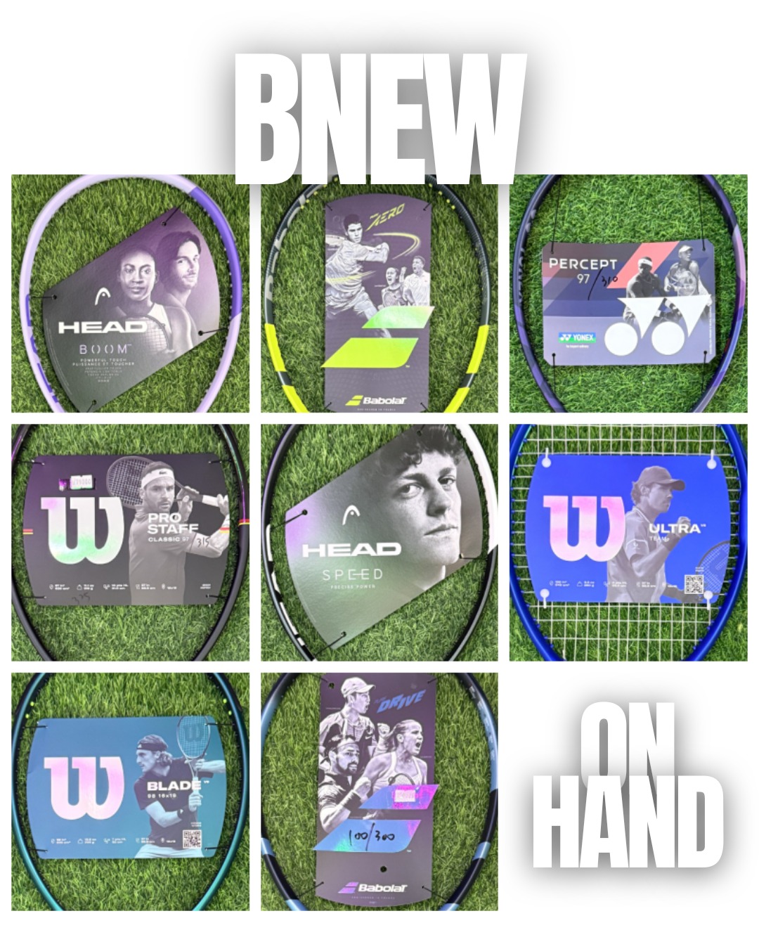 Racketlab Facebook ad: Meet our latest rackets on hand now!
