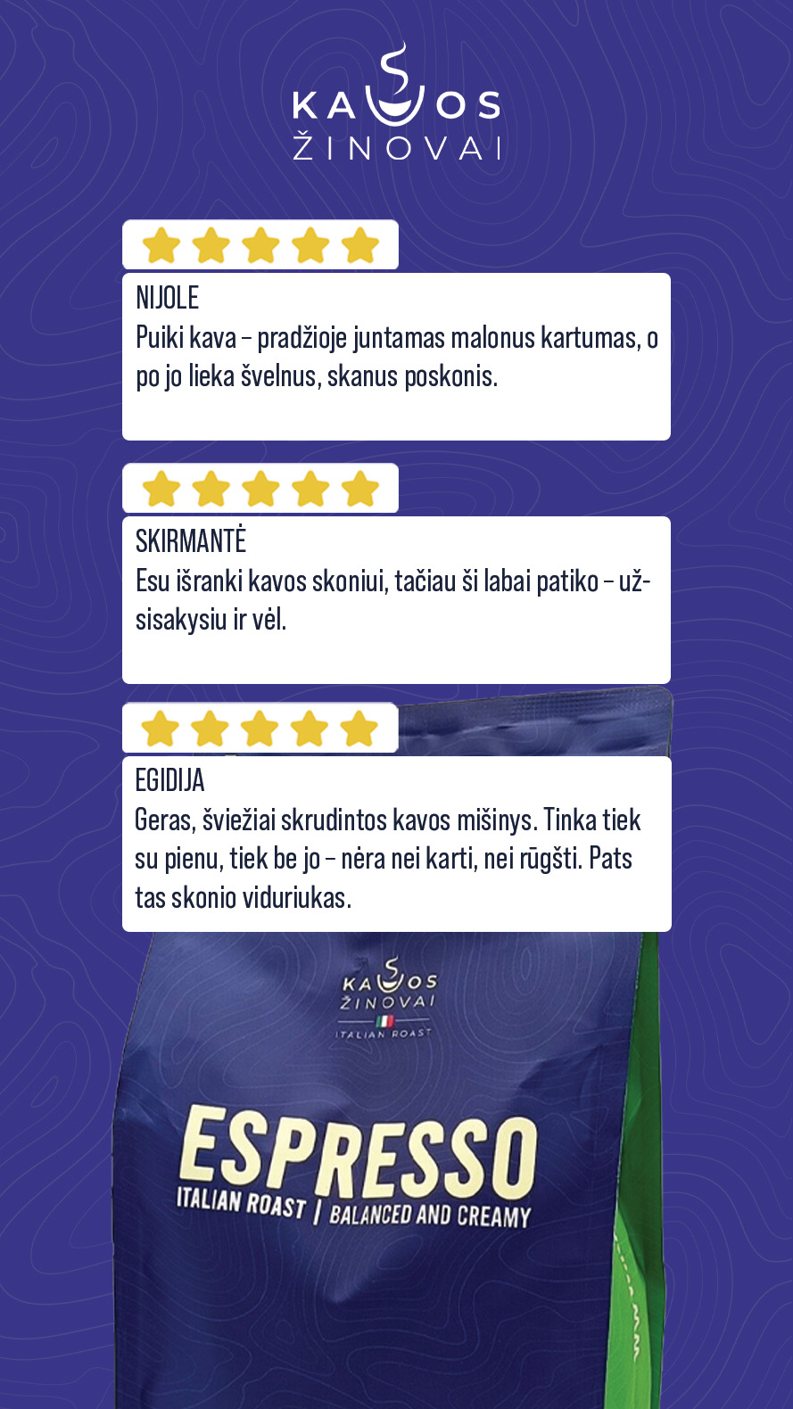 Kavos Žinovai Facebook ad