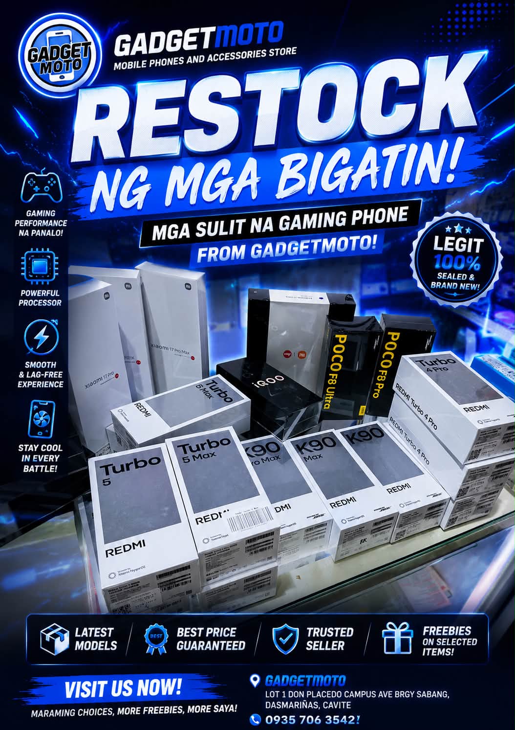 Gadgetmoto Facebook ad: GAMING FLAGSHIP & RARE PHONES NA PASOK SA…
