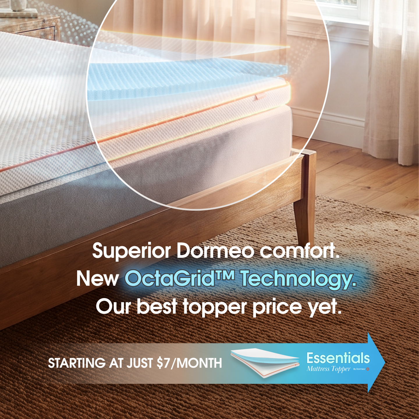 Dormeo USA Facebook ad