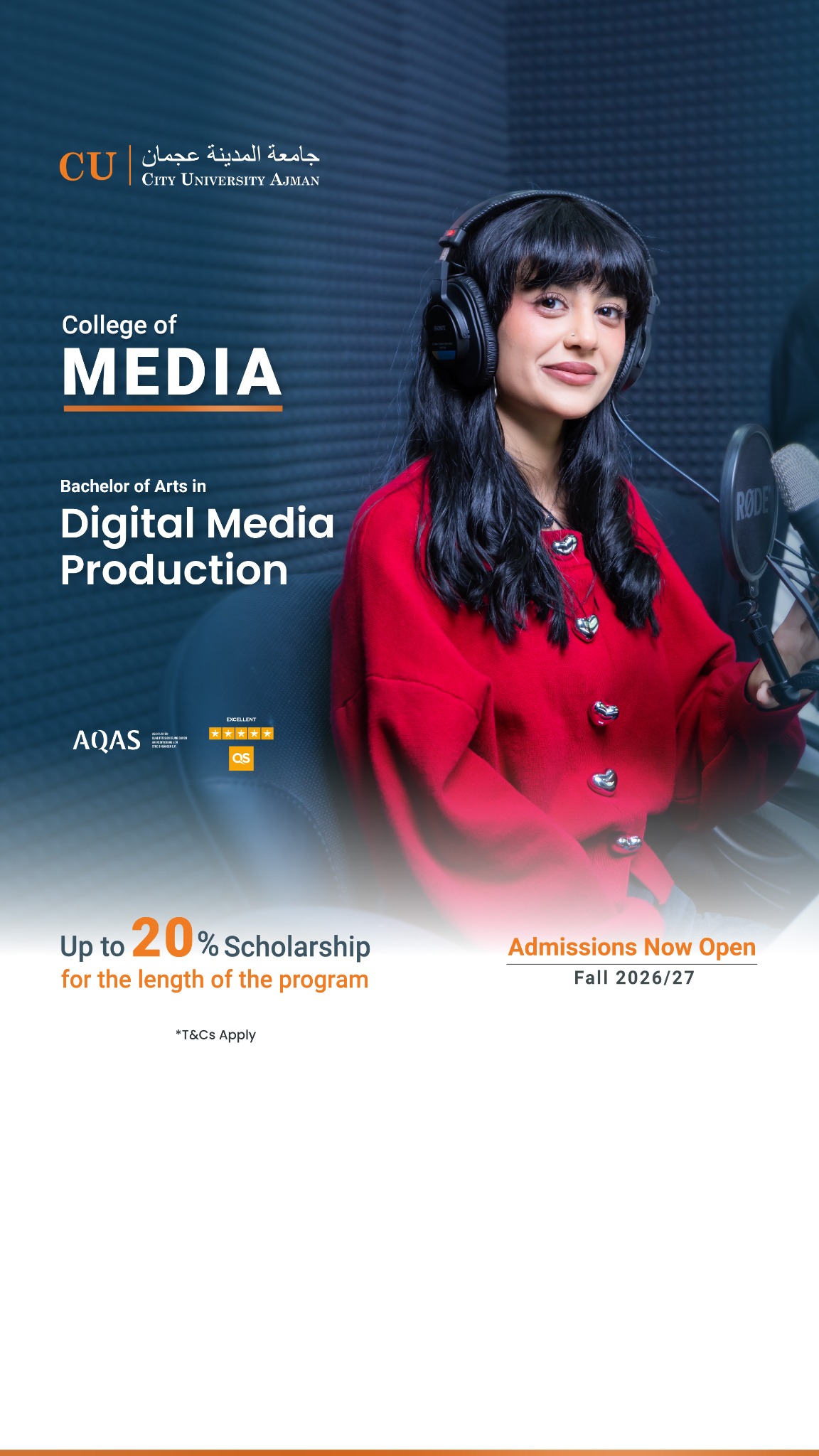 City University Ajman Facebook ad