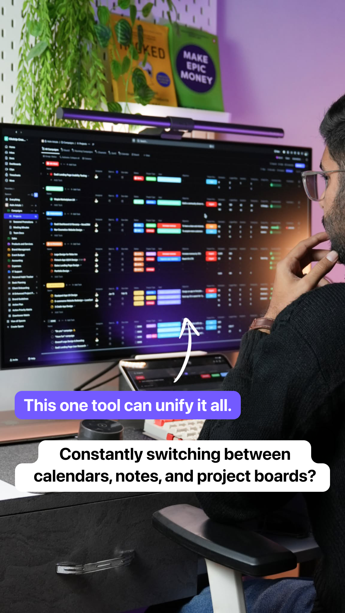 ClickUp Facebook ad