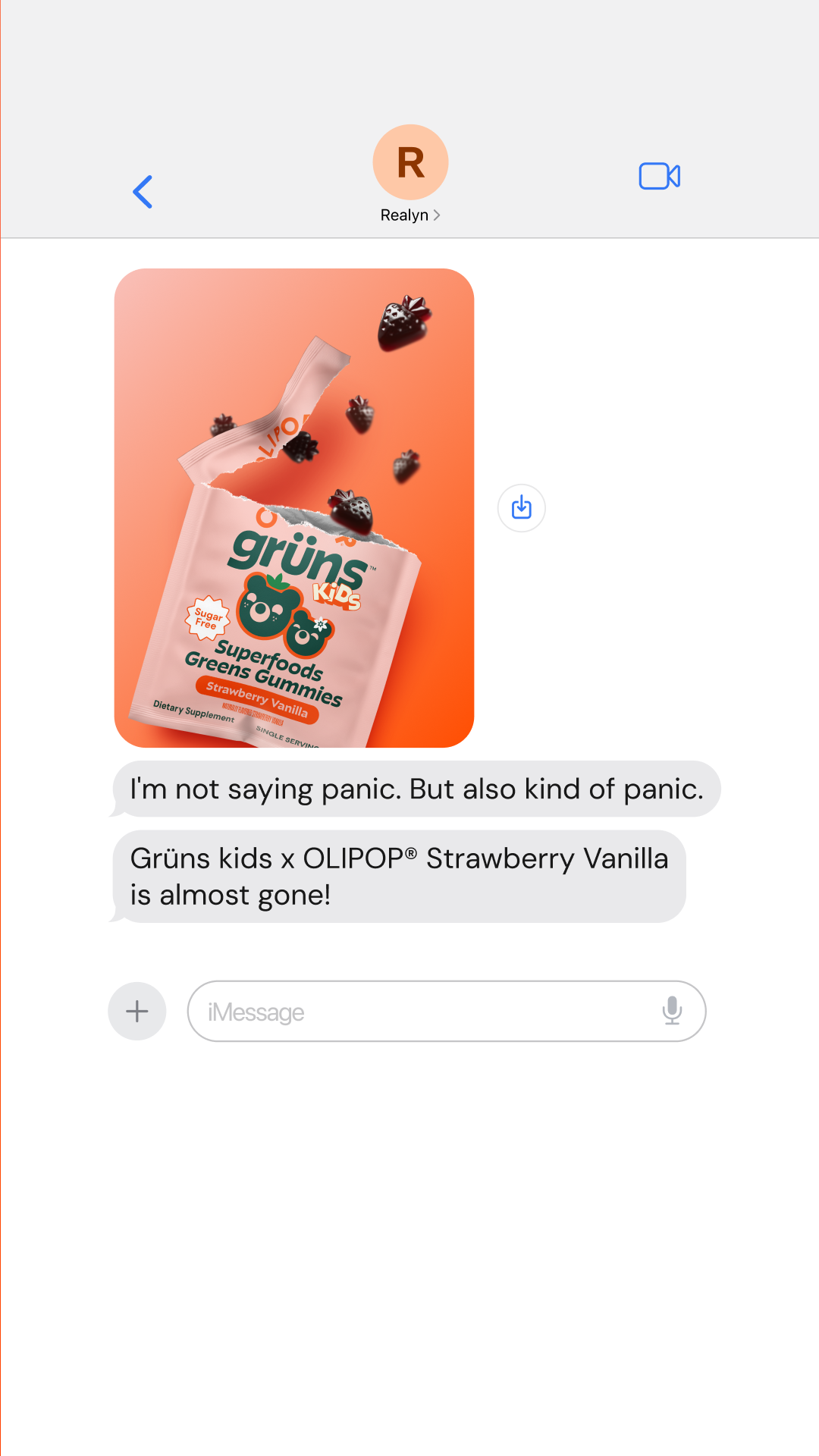 Olipop Facebook ad