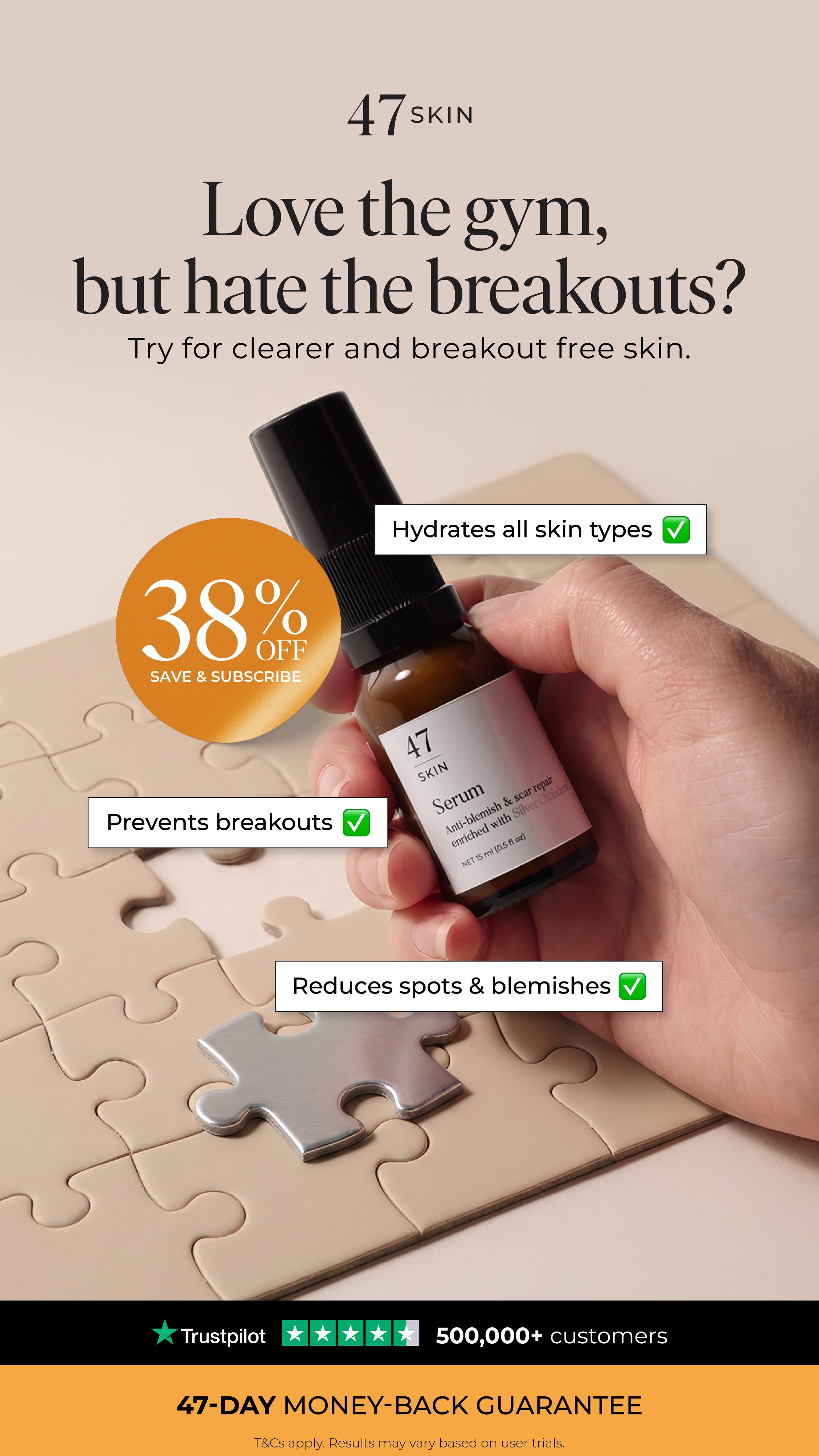 47Skin Facebook ad