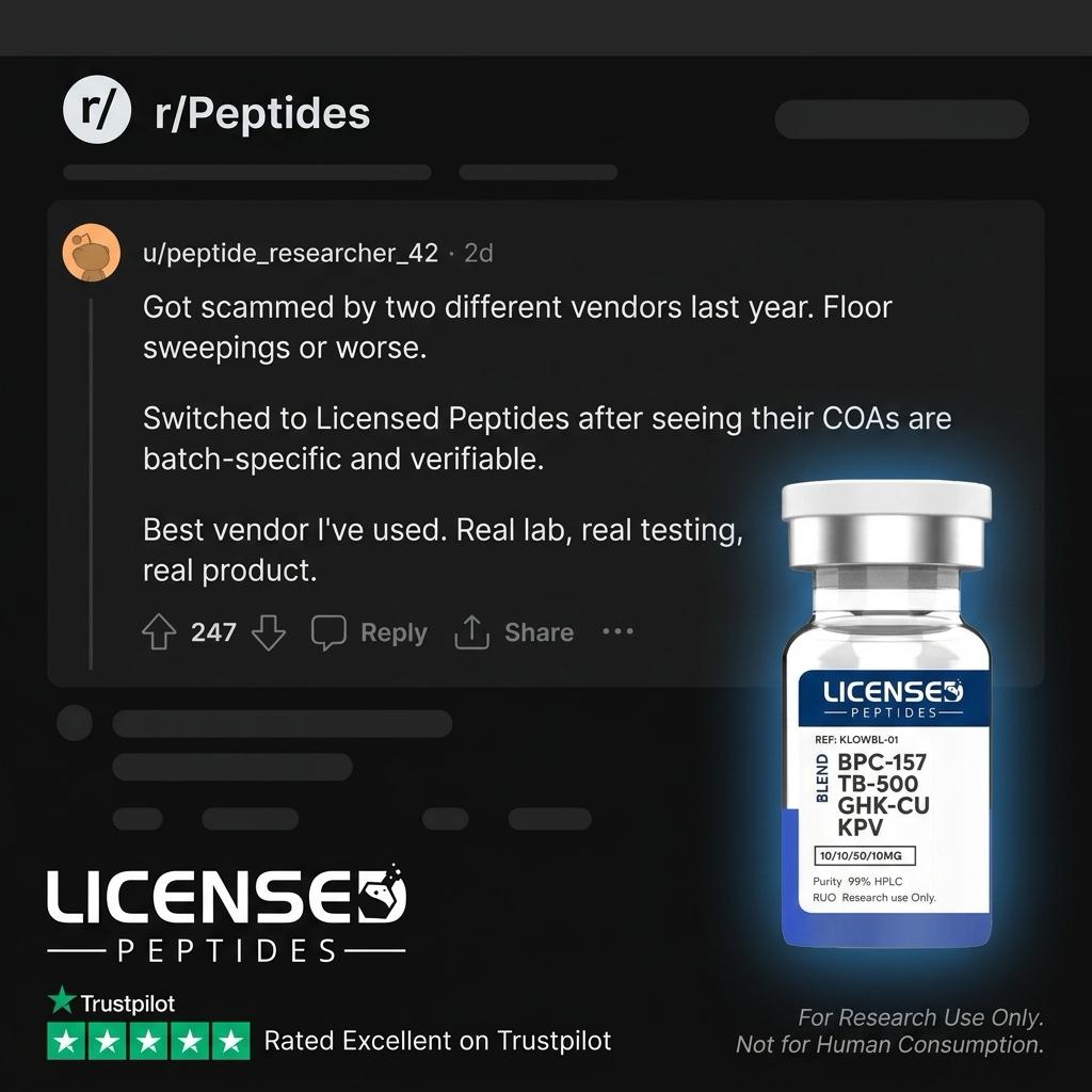 Licensed Peptides Facebook ad