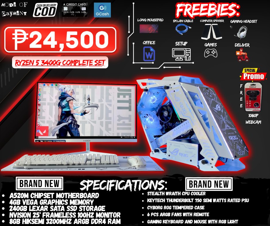 R.C.S Computer Set And Accessories Facebook ad: GET YOUR NEW PC THIS BER MONTHS BEFORE…