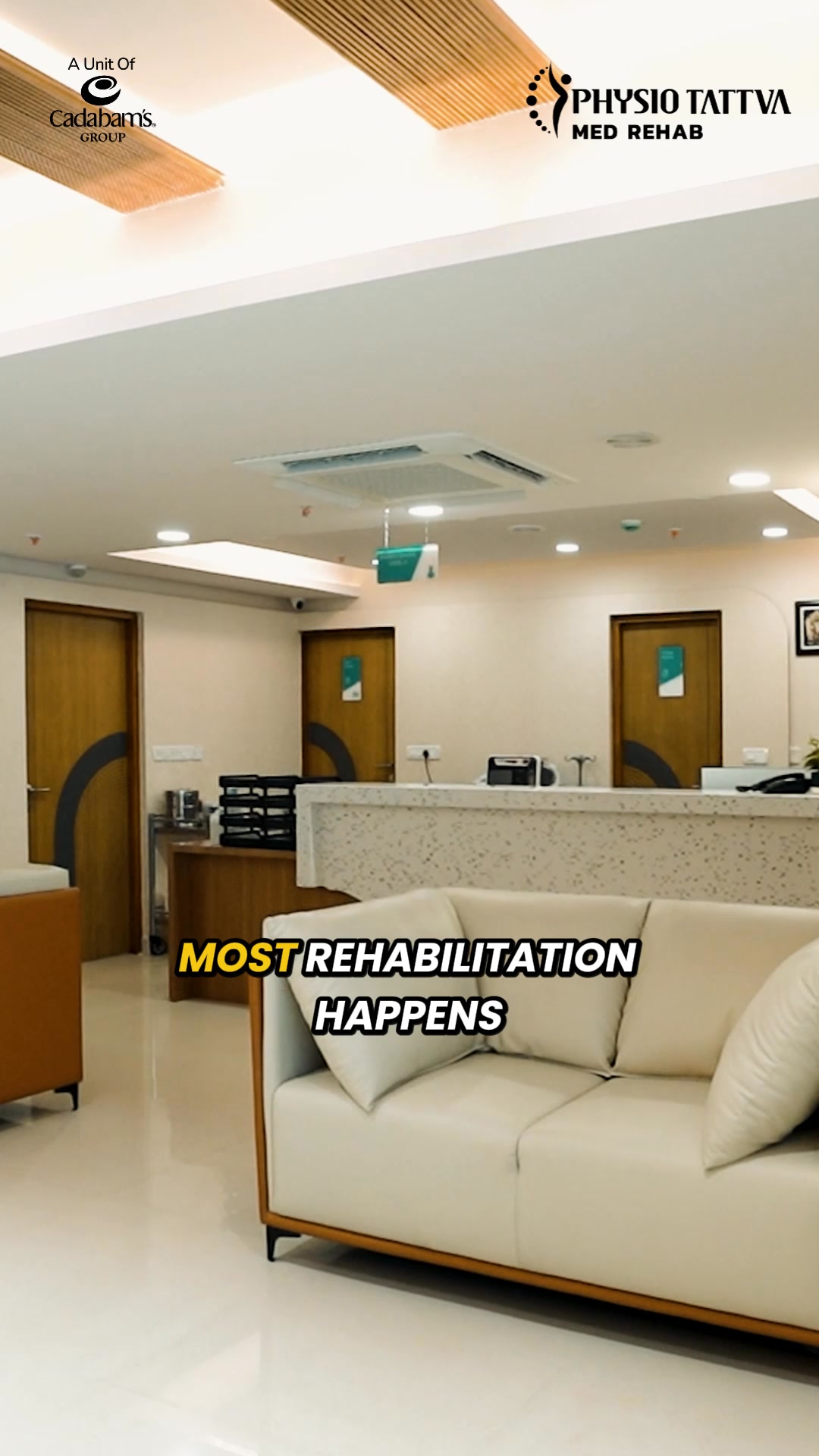 Physiotattva Facebook ad: Most Rehab Happens in a Waiting Room