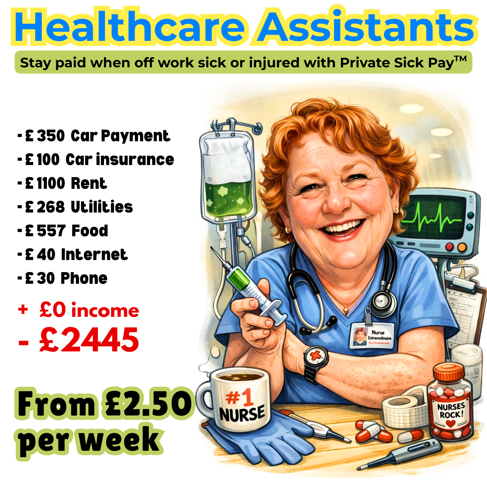 Private Sick Pay Facebook ad