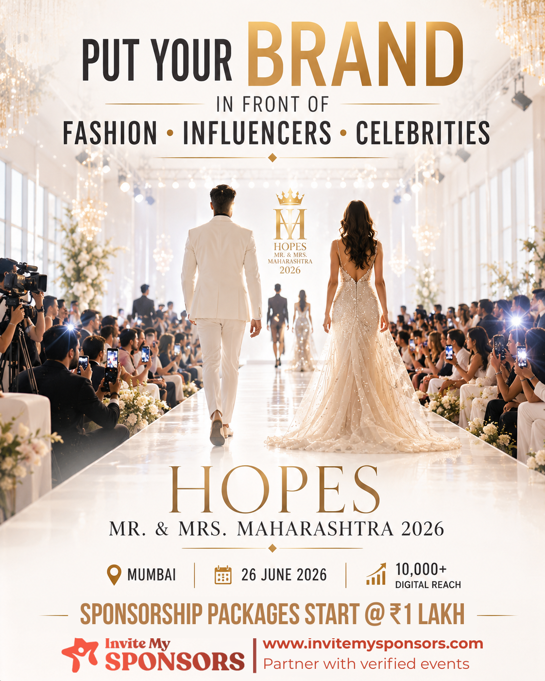InviteMySponsors Facebook ad: Reach Fashion, Influencers & Lifestyle Audiences