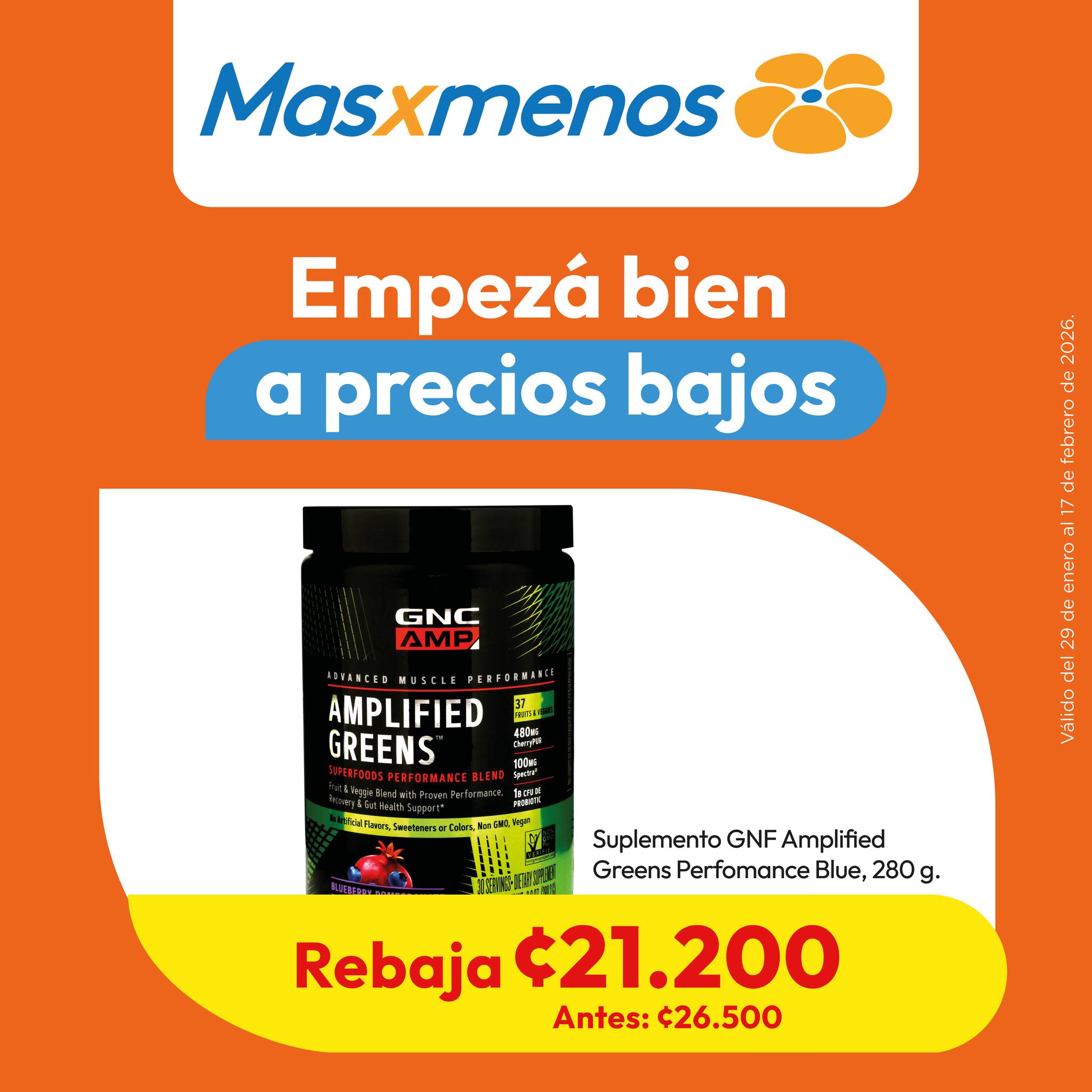 Masxmenos Costa Rica Facebook ad