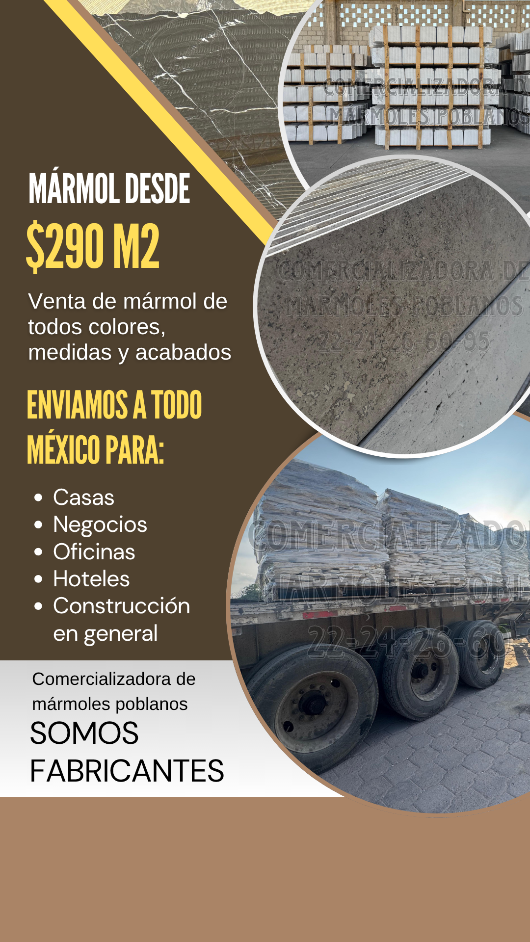 Comercializadora de Mármoles Poblanos Facebook ad from Feb 14, 2026