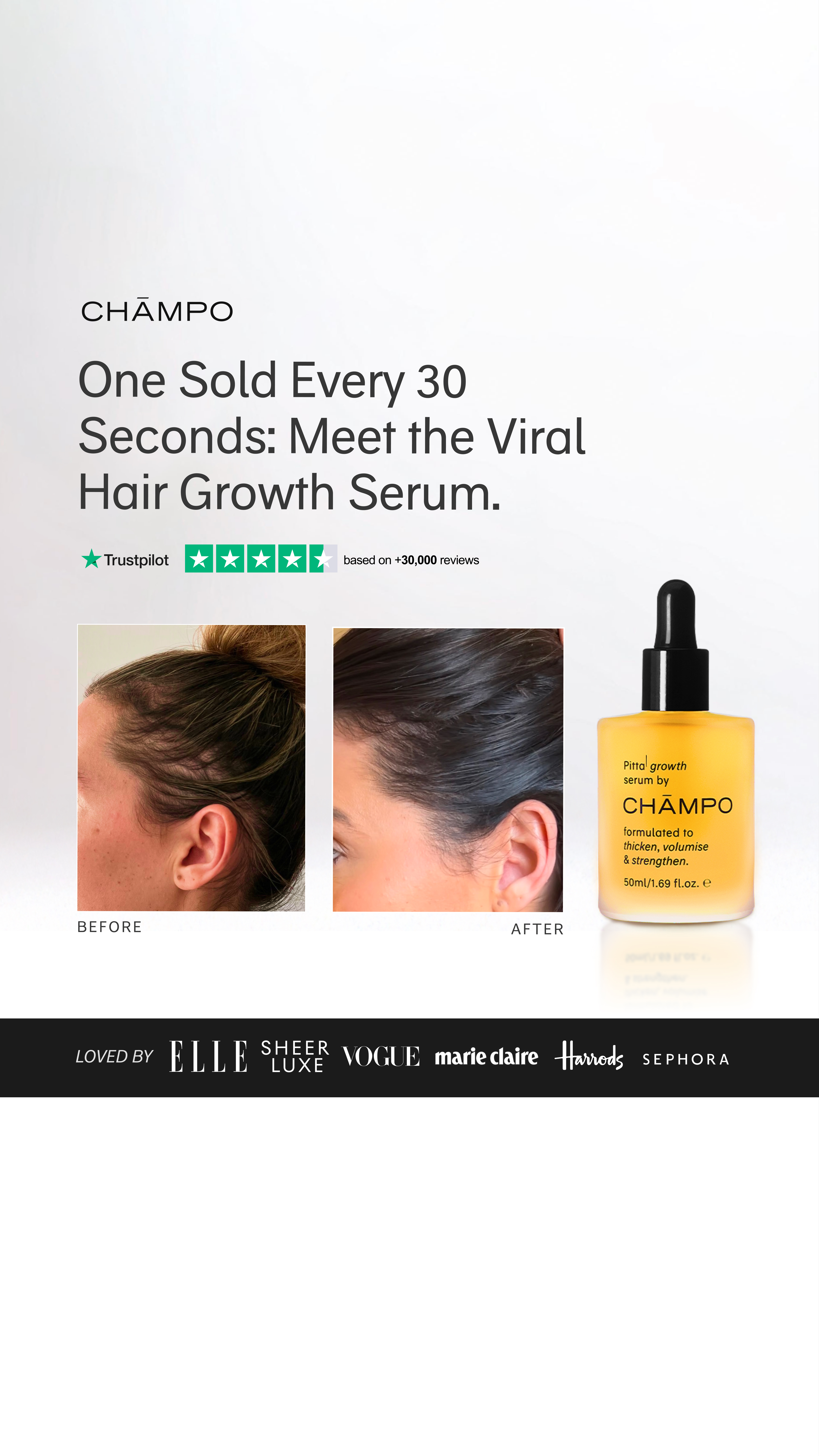 Chāmpo Haircare Facebook ad