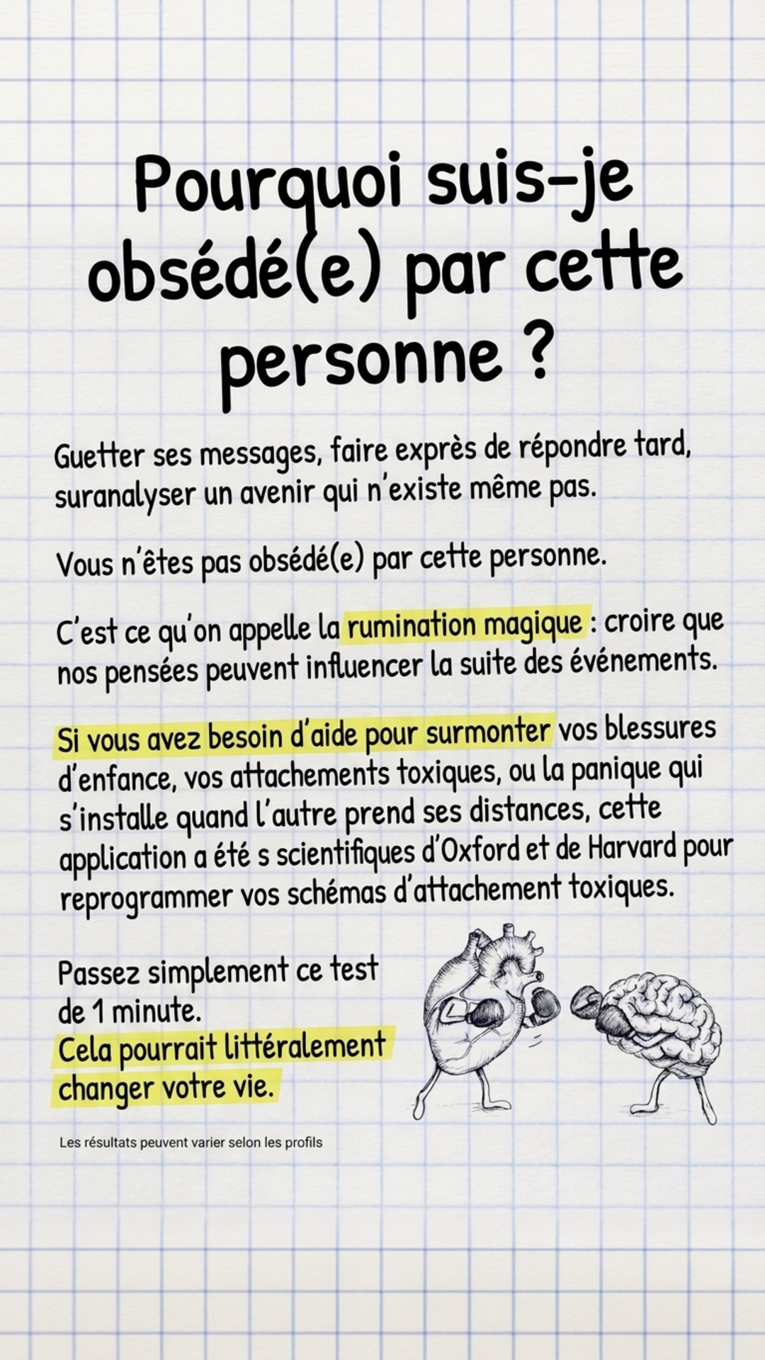Mindway App Facebook ad: Arrête de trop penser et commence à vivre