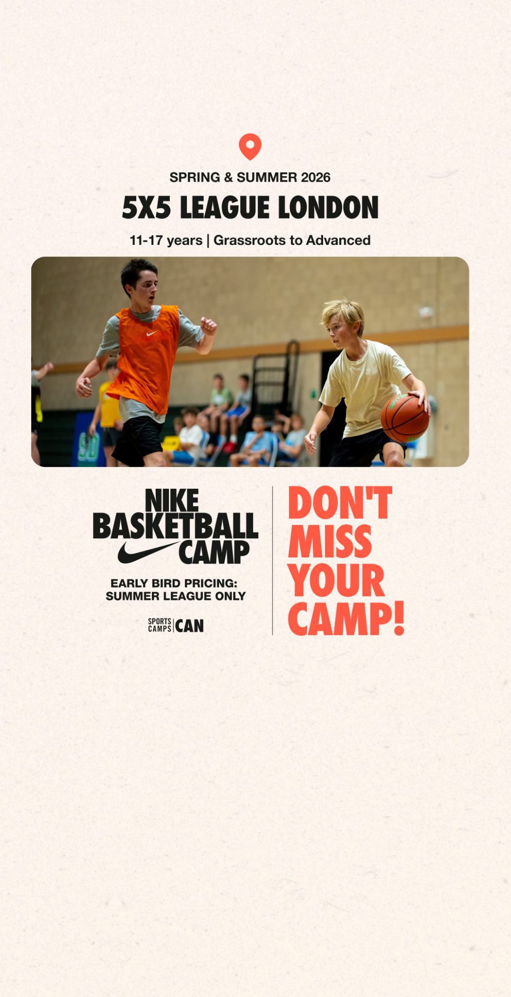 Nike Sports Camps Canada Facebook ad