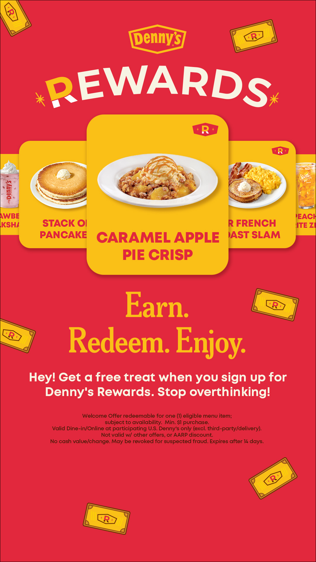 Denny's Facebook ad from Aug 18, 2026
