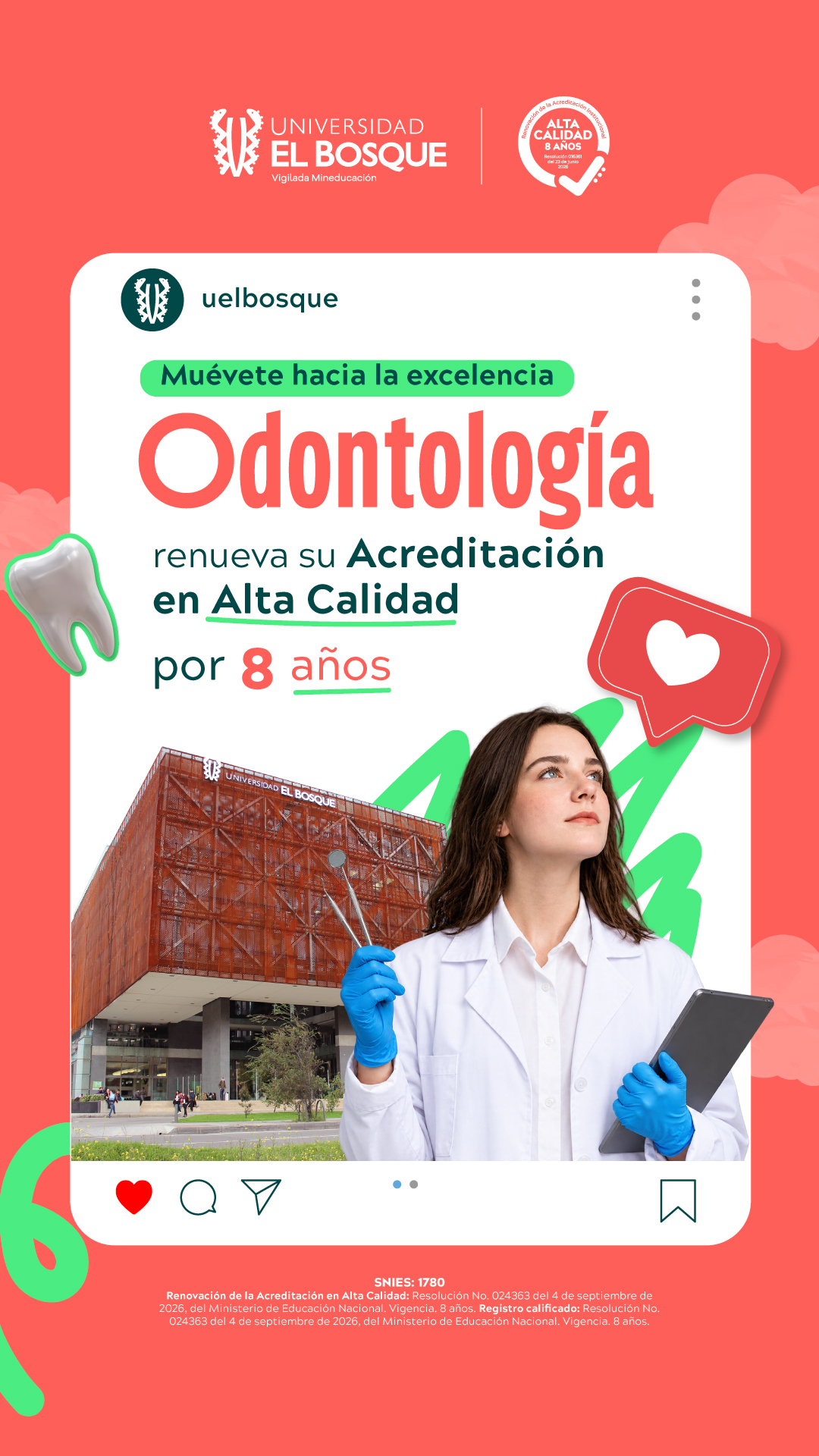 Admisiones Universidad El Bosque Facebook ad: ¡Inscríbete ahora!