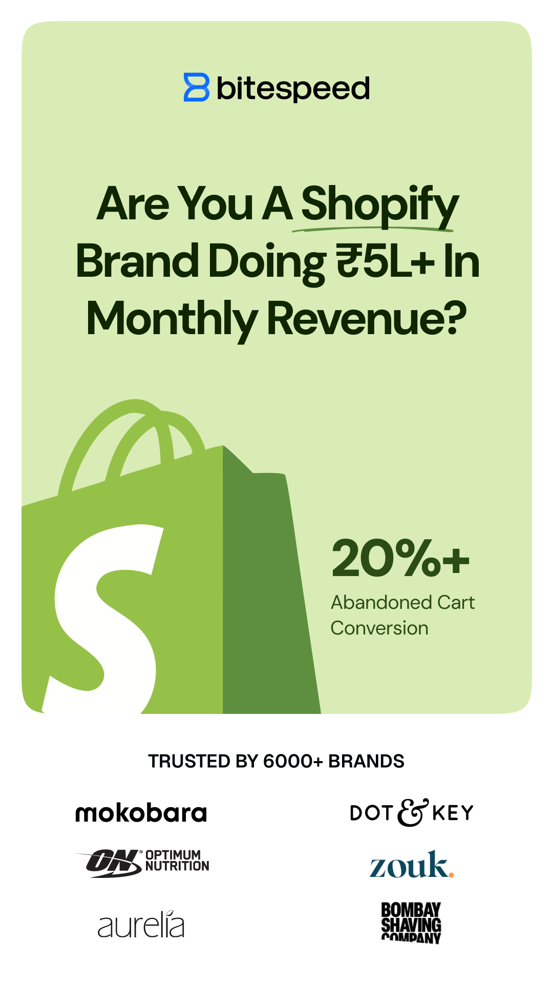 BiteSpeed Facebook ad