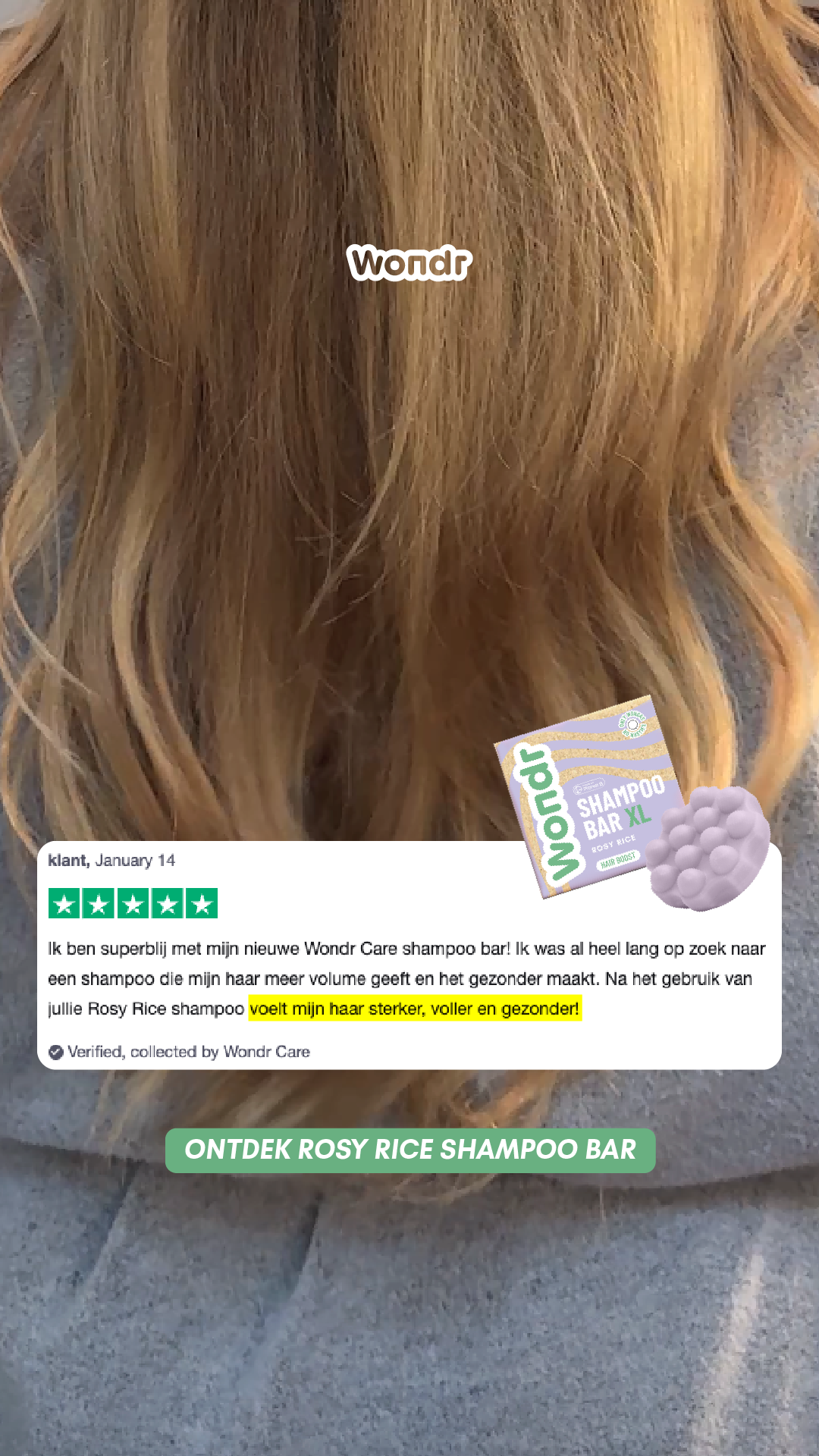 WONDR care Facebook ad