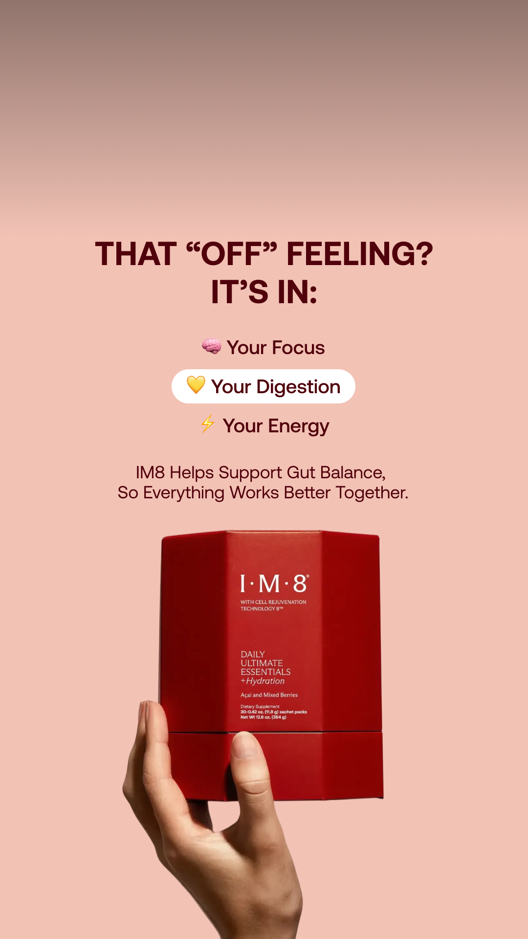 IM8 Health Facebook ad