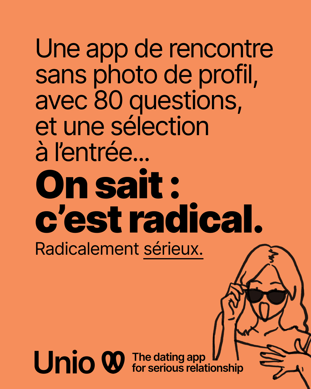 Unio Facebook ad: Parce que l’amour n’est pas une question d’apparence.
