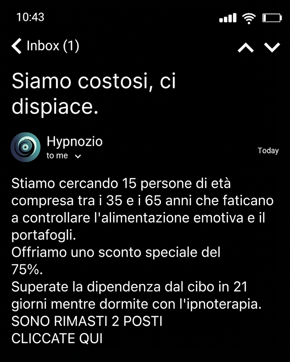 Hypnozio: power of hypnotherapy Facebook ad