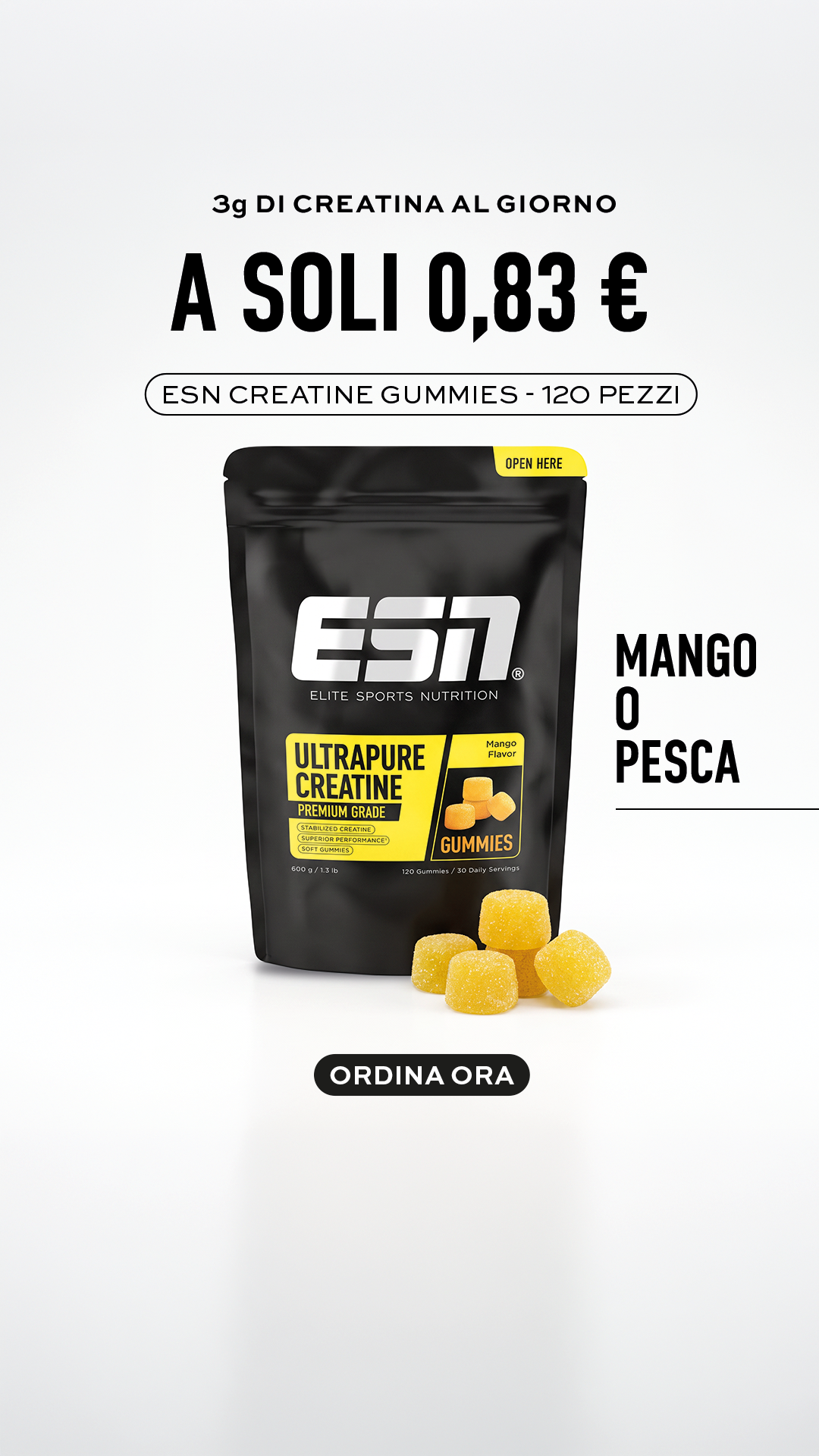 ESN Facebook ad: Creatina, senza miti