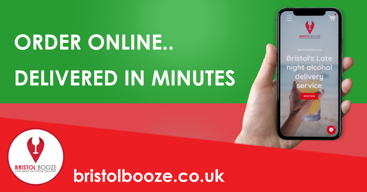Bristol Booze Alcohol Delivery Service Facebook ad