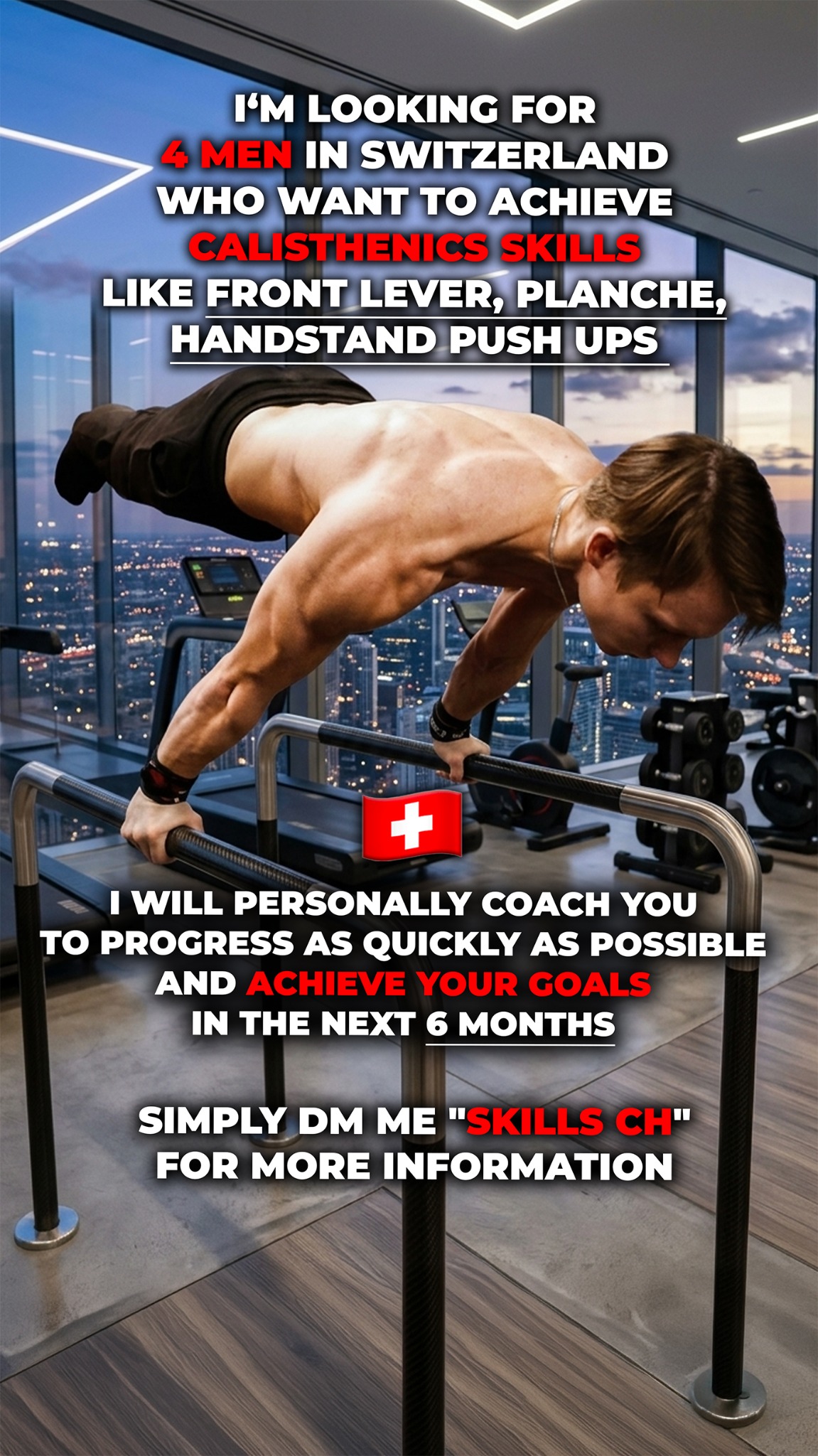 Lauris Leikarts Facebook ad: SEND ME A DM SKILLS SWITZERLAND IF YOU…