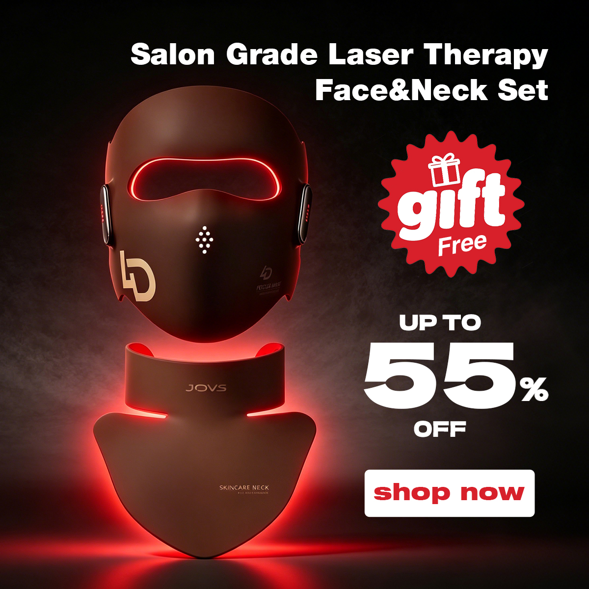 JOVS AU Facebook ad: Save $390 Today: Get the Clinic-Grade 4D Laser Mask for…