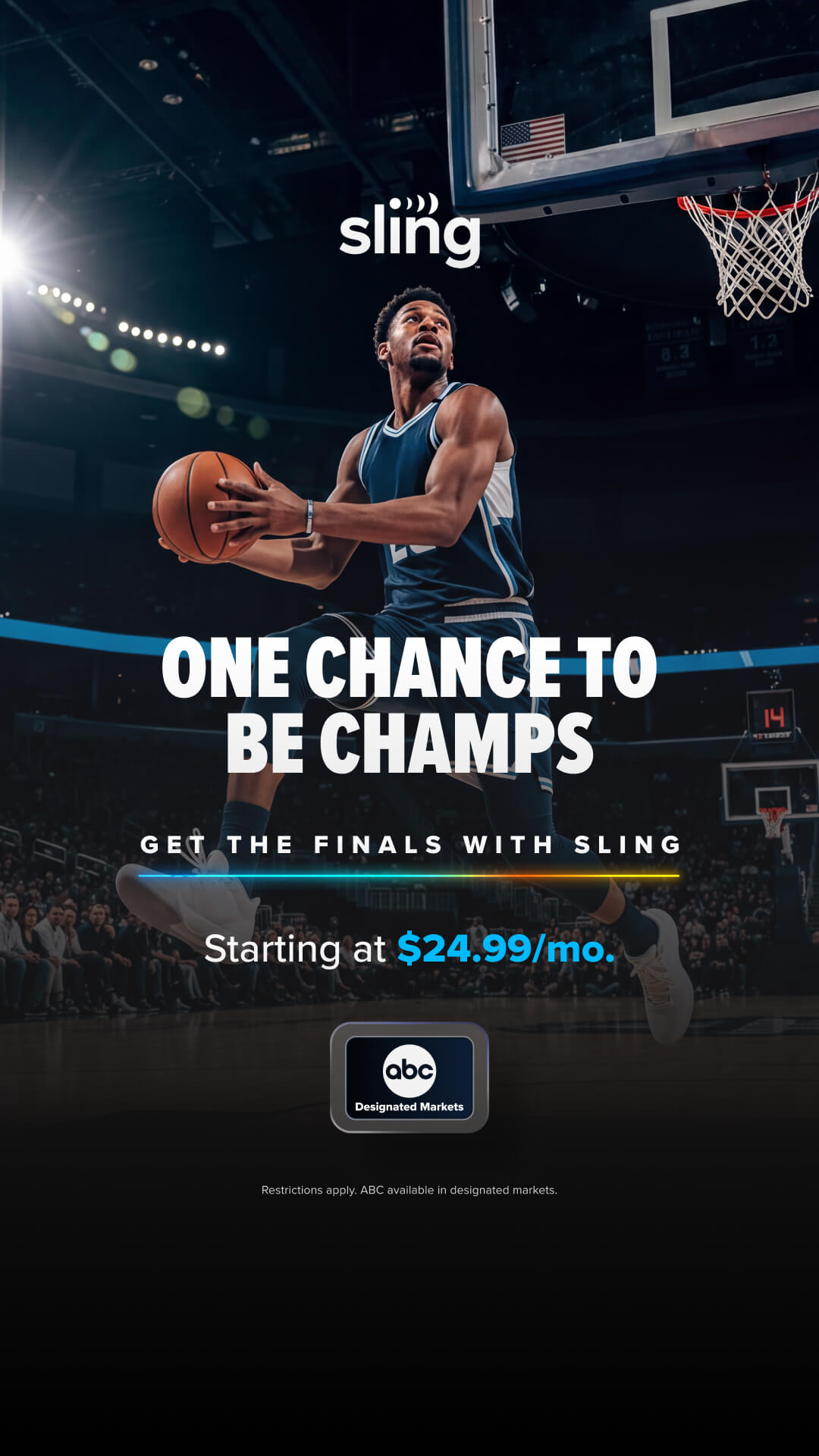 Sling TV Facebook ad