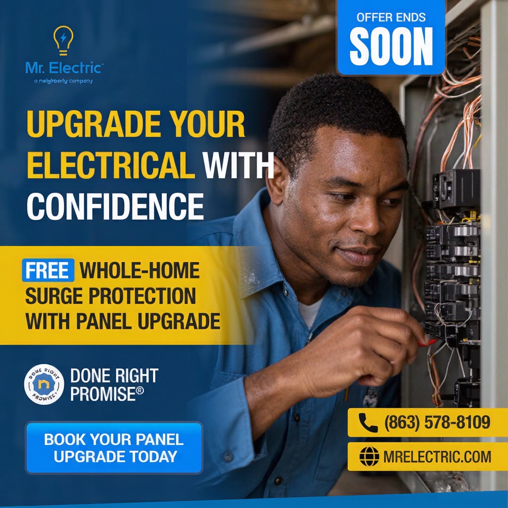 Mr. Electric of Winter Haven Facebook ad: Top Quality Electricians