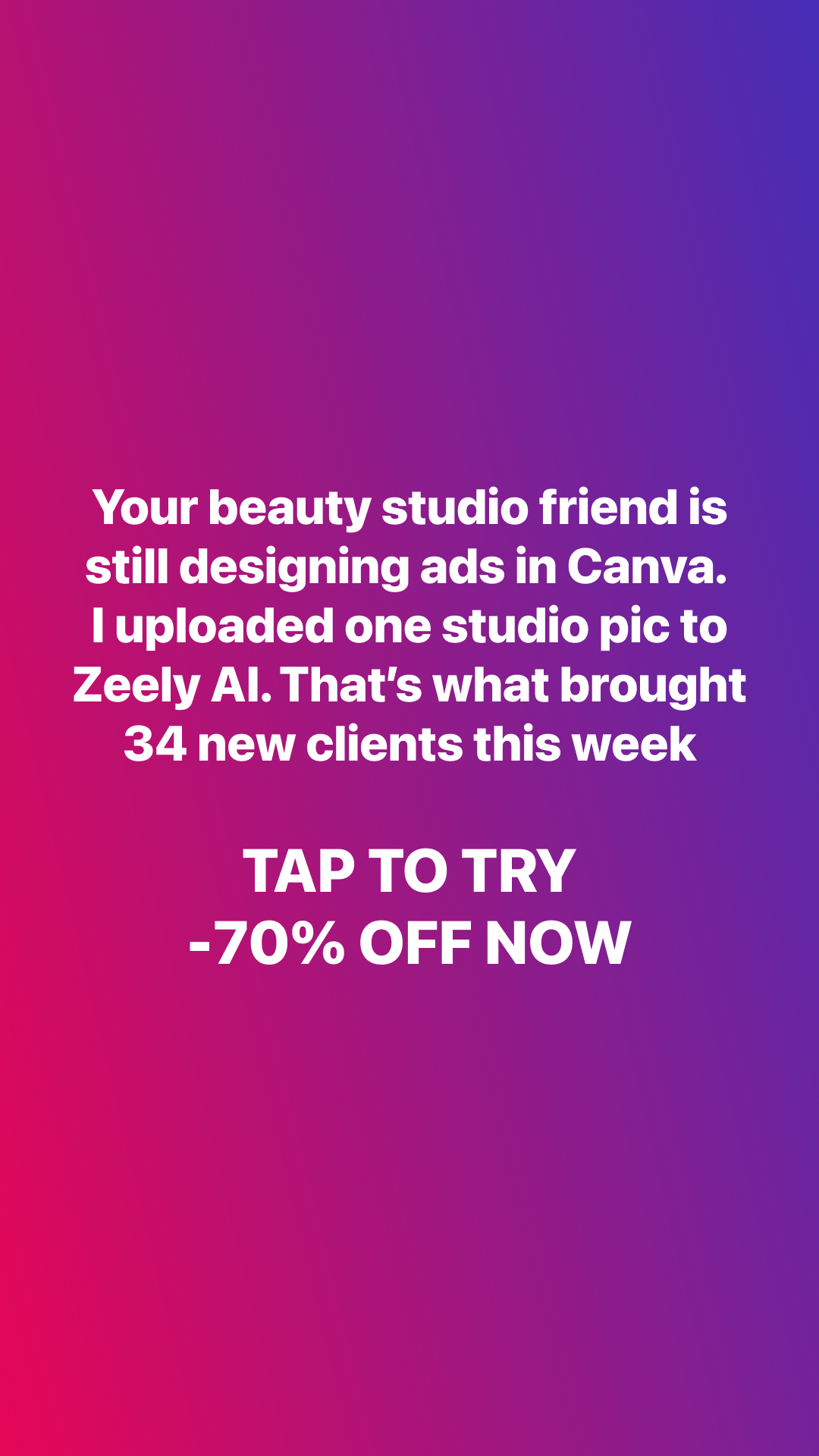 Zeely Facebook ad