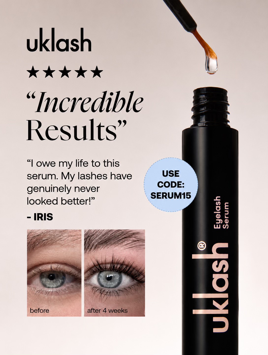 Uklash Facebook ad from Jul 15, 2026