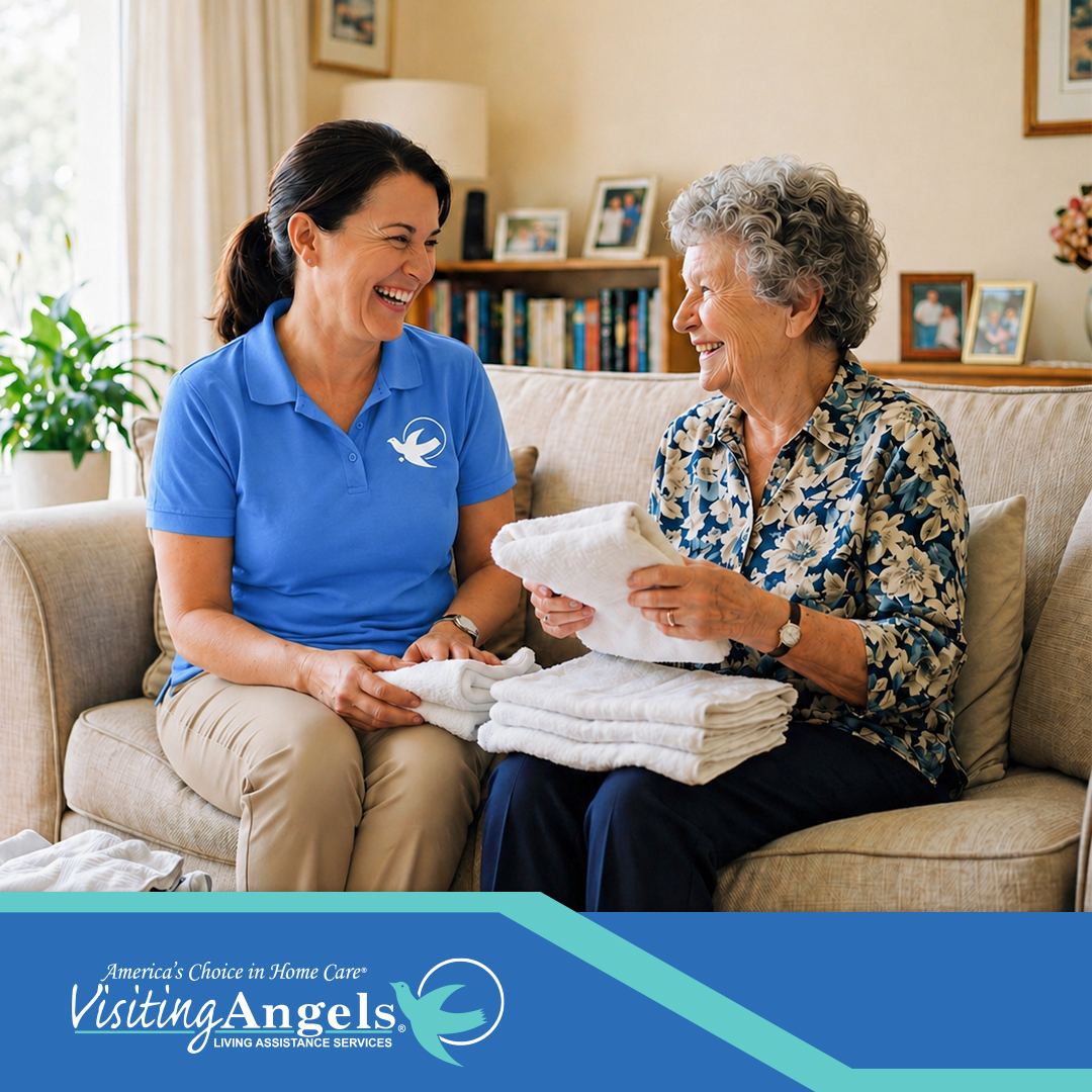 Visiting Angels South Central Michigan Facebook ad: Care at home should feel personal, flexible and…