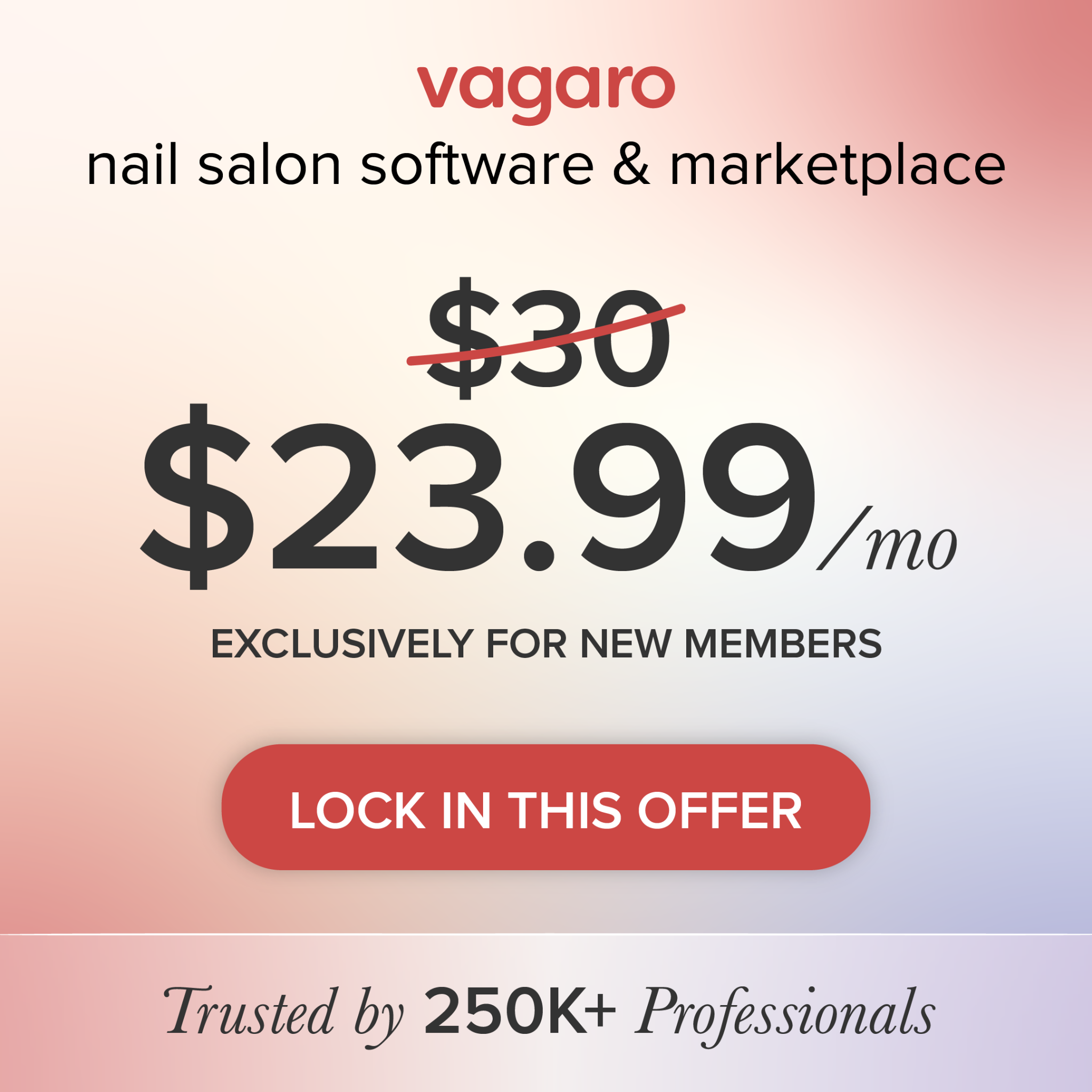 Vagaro Pro Facebook ad