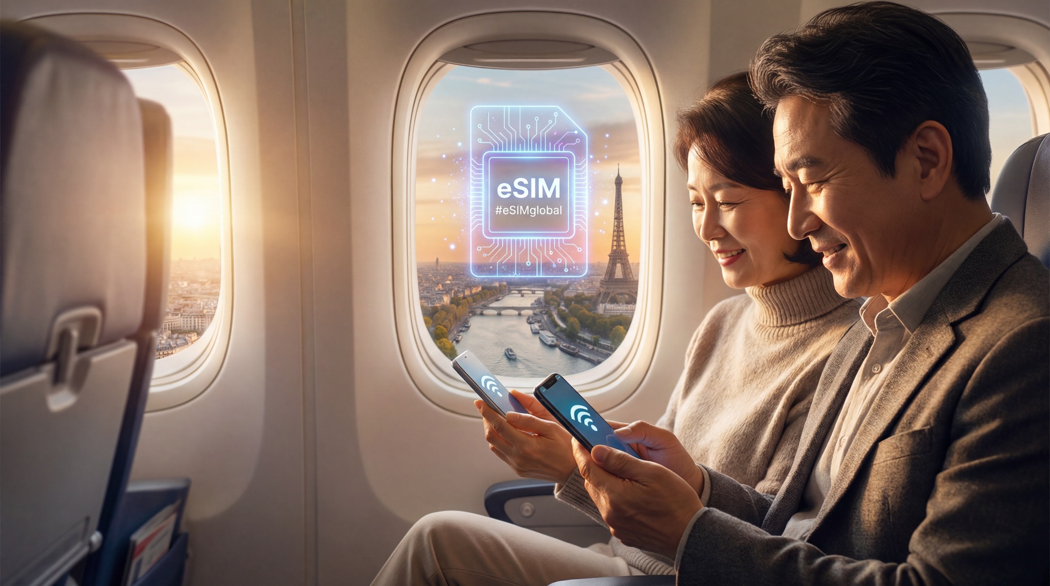Esim Travel Global Facebook ad: From Runway to River Seine in One Smooth…