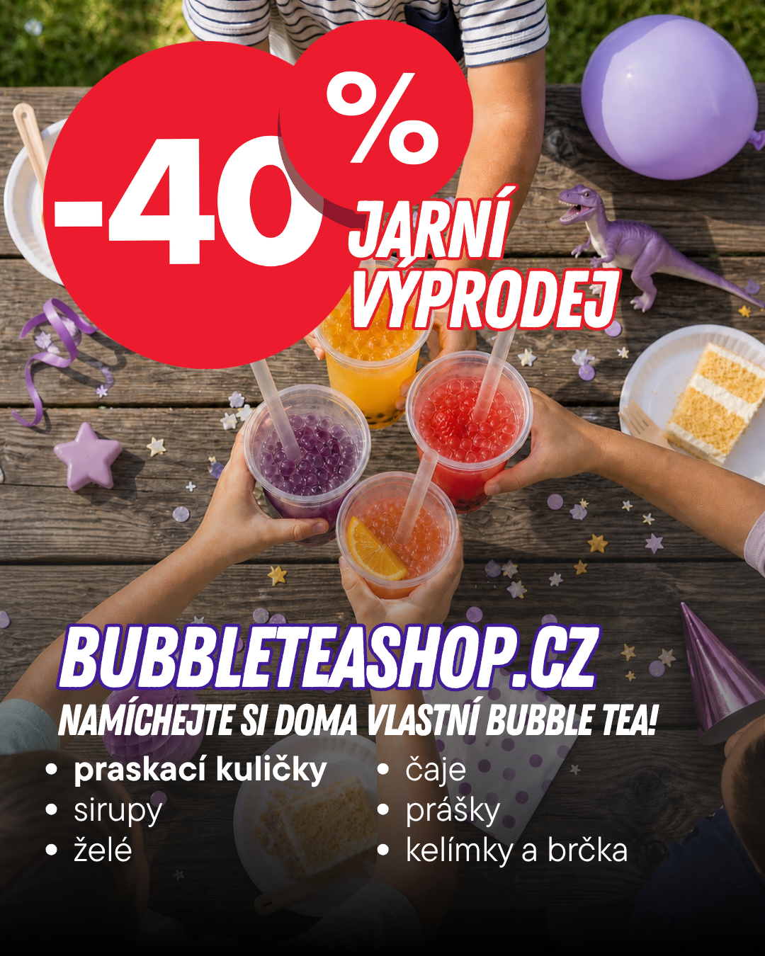 Bubbleteashop.cz - Vše pro domácí přípravu Bubble tea Facebook ad