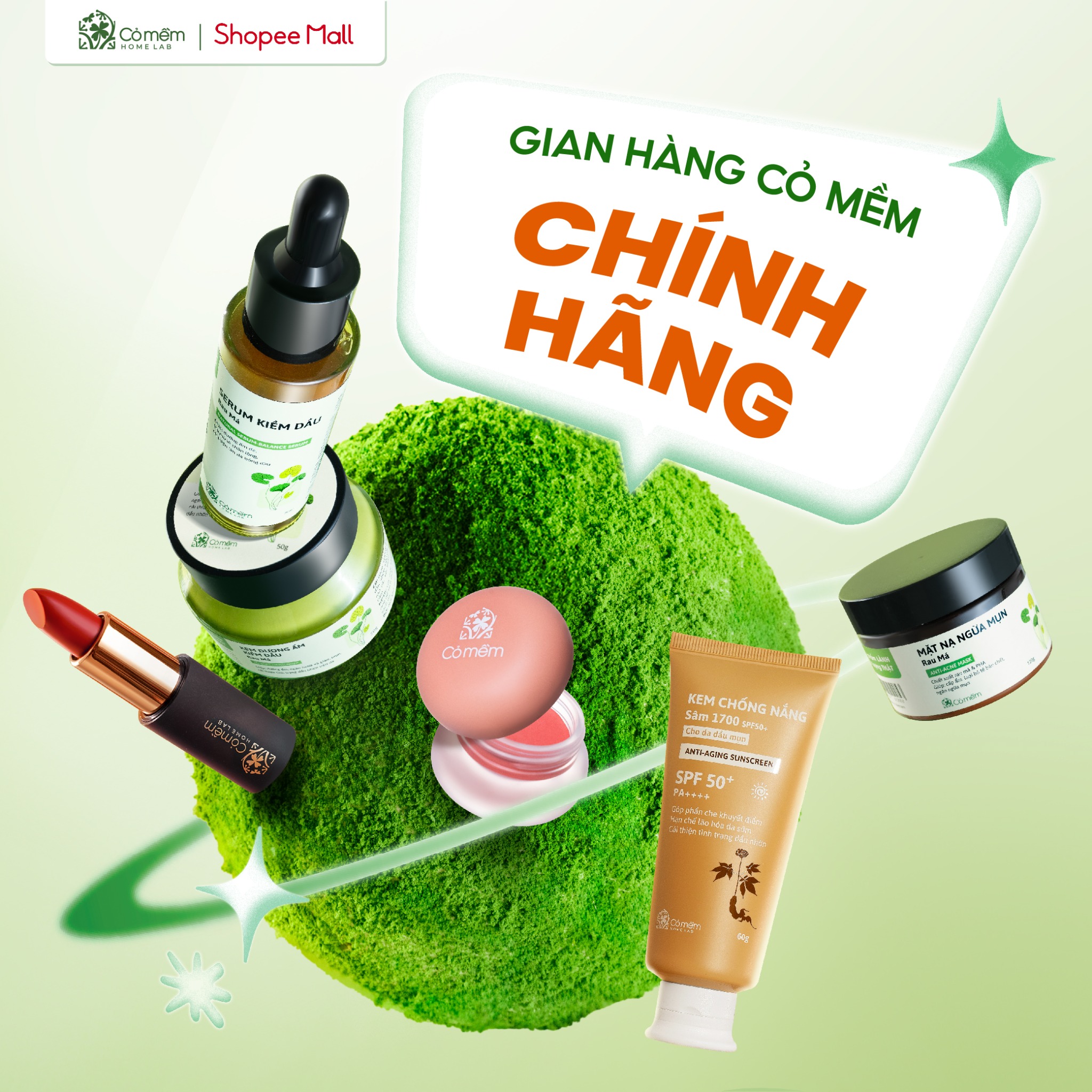 Cỏ mềm HomeLab Facebook ad