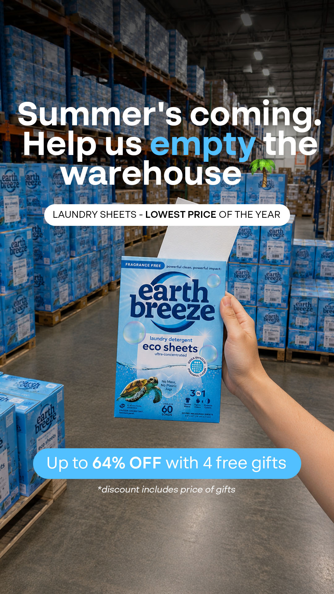 Earth Breeze Facebook ad