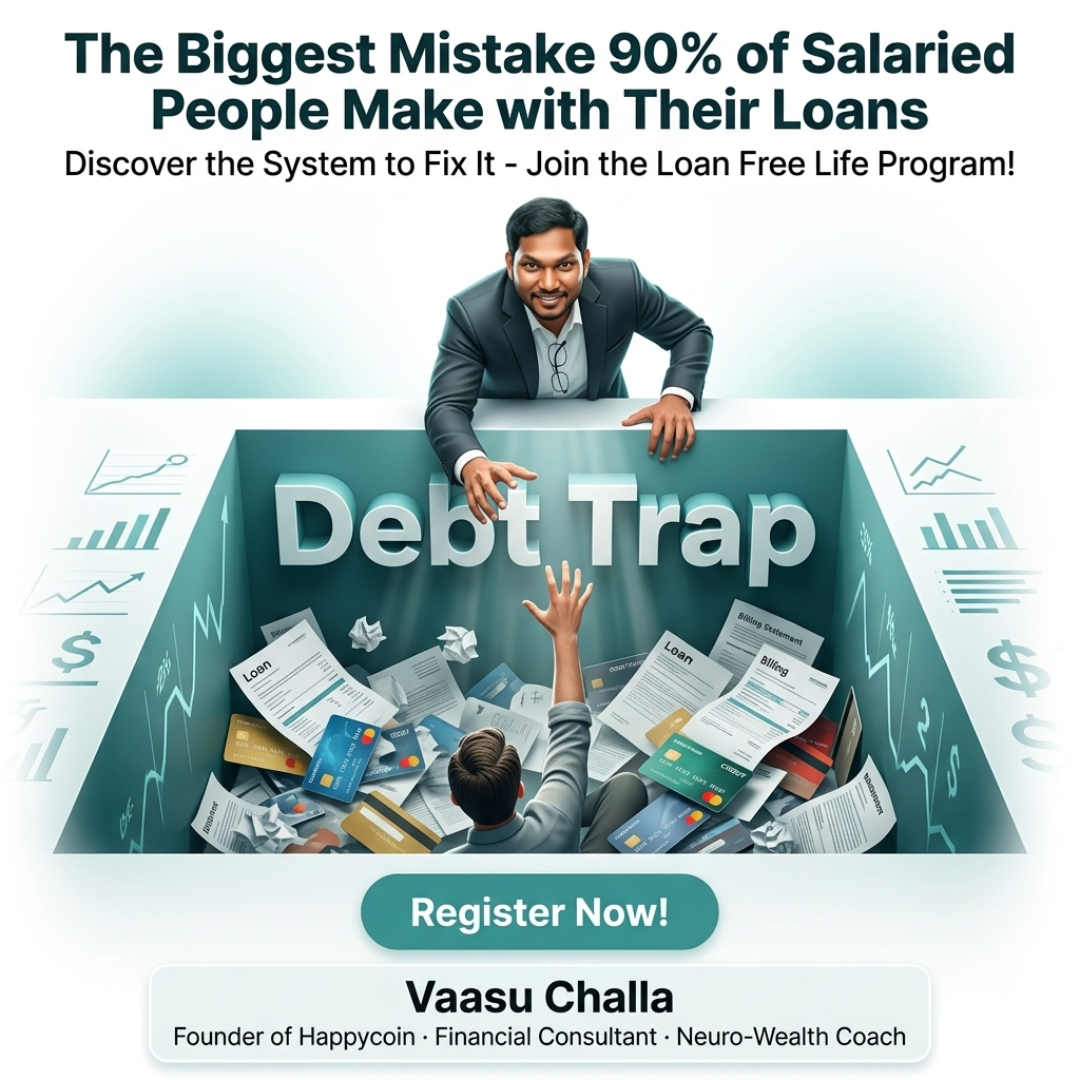 Vaasu Challa Money Secrets Facebook ad: The Biggest Mistake 90% of Salaried People Make with Their…
