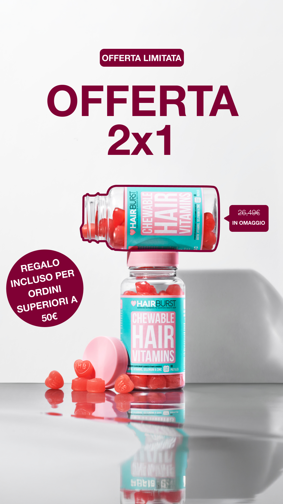 Hairburst Italia Facebook ad