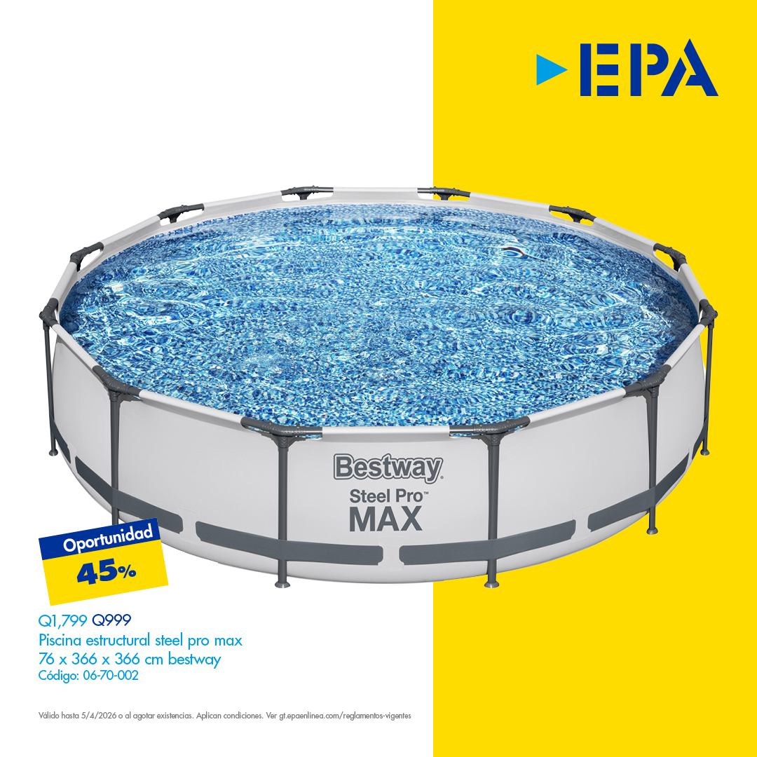 EPA Guatemala Facebook ad: ¡El verano se disfruta con piscina al mejor…