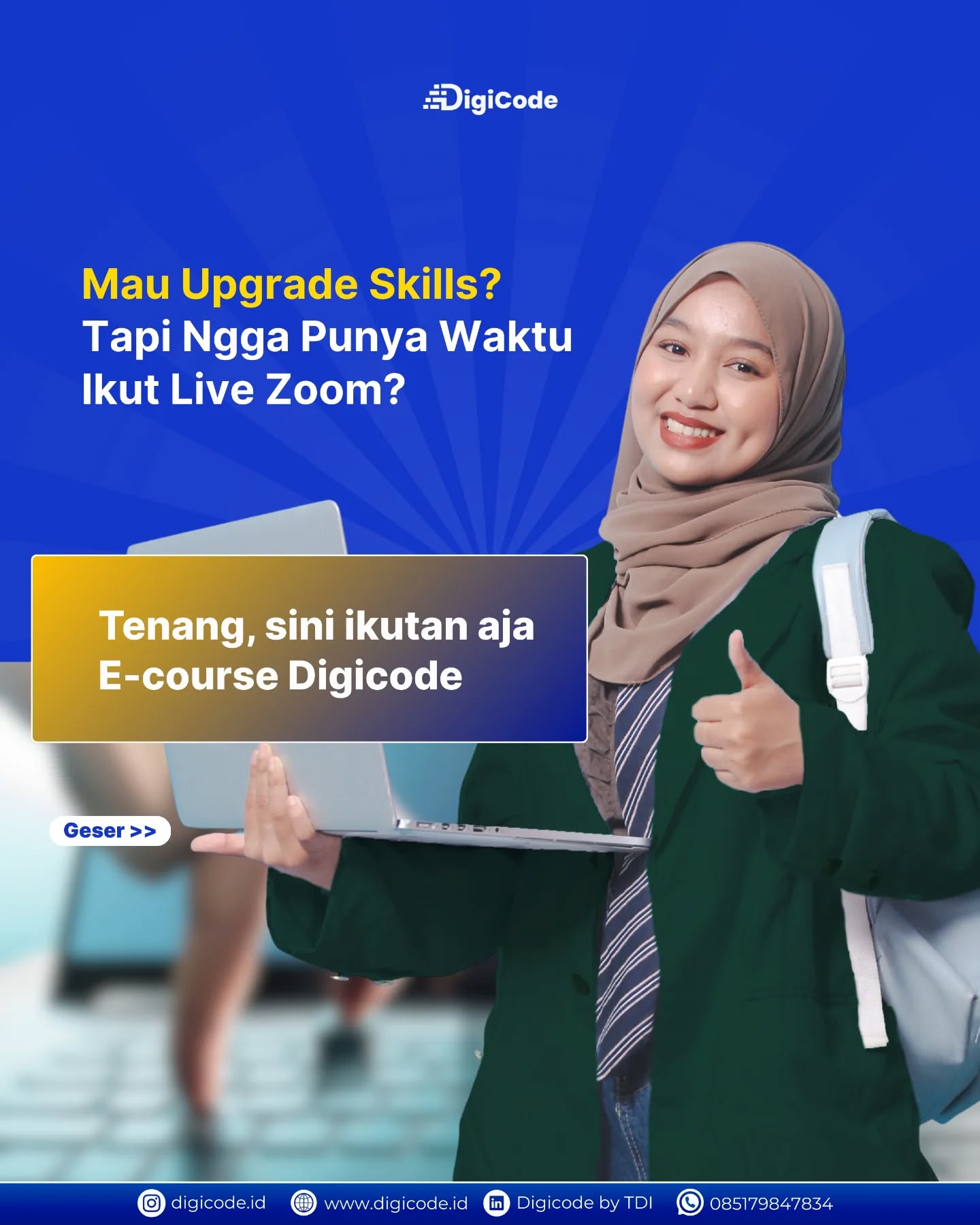 Digicode ID Facebook ad: Upgrade skill tapi waktu terbatas?