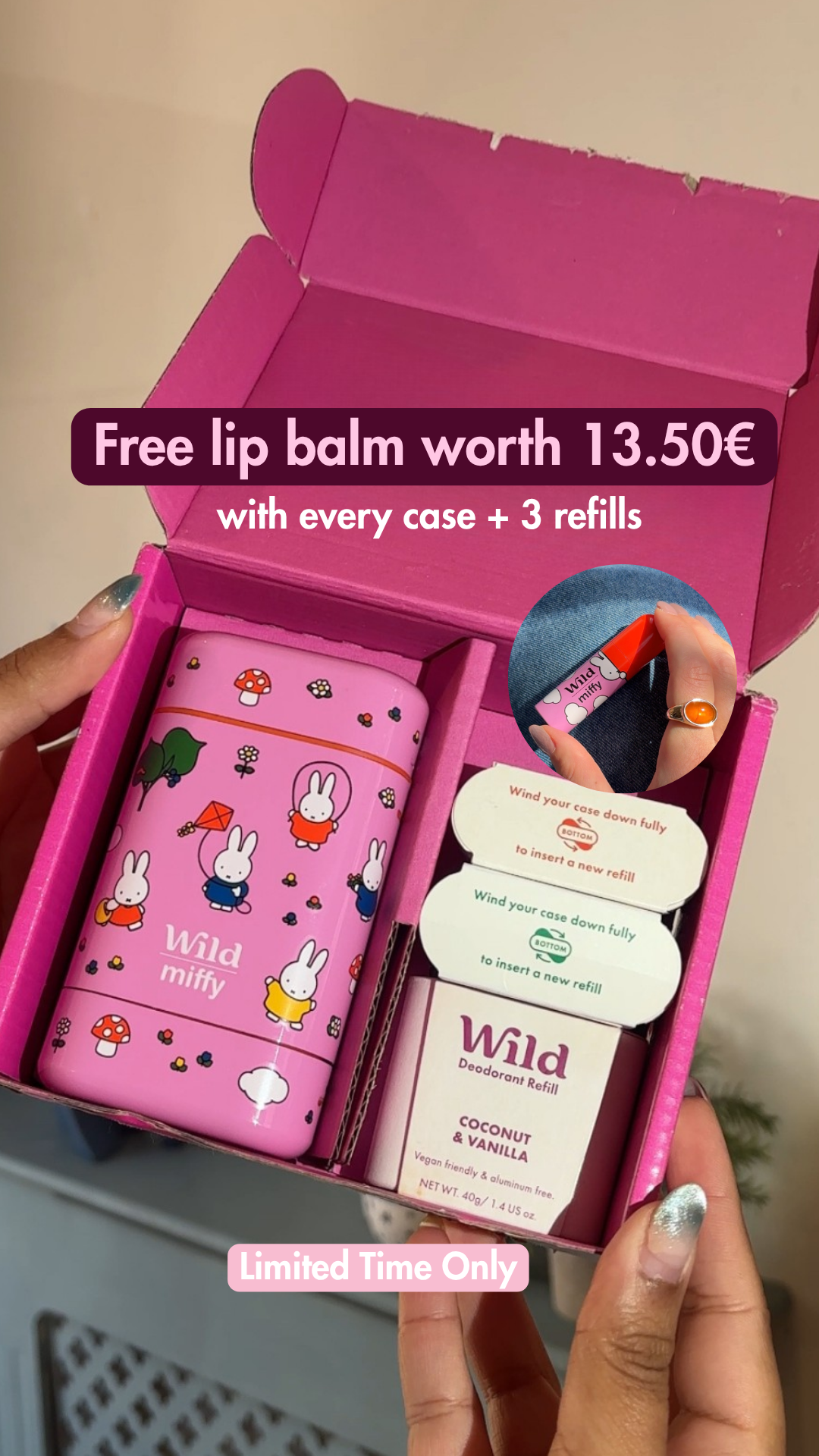Wild Facebook ad: Free Lip Balm with Miffy