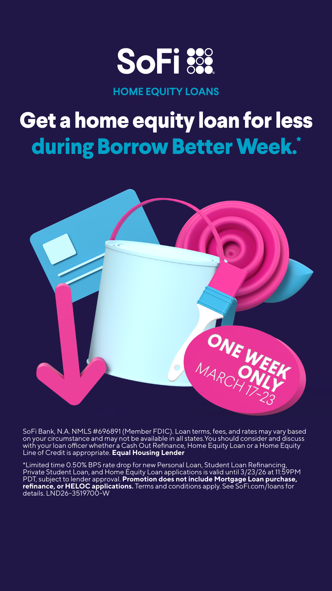 SoFi Facebook ad