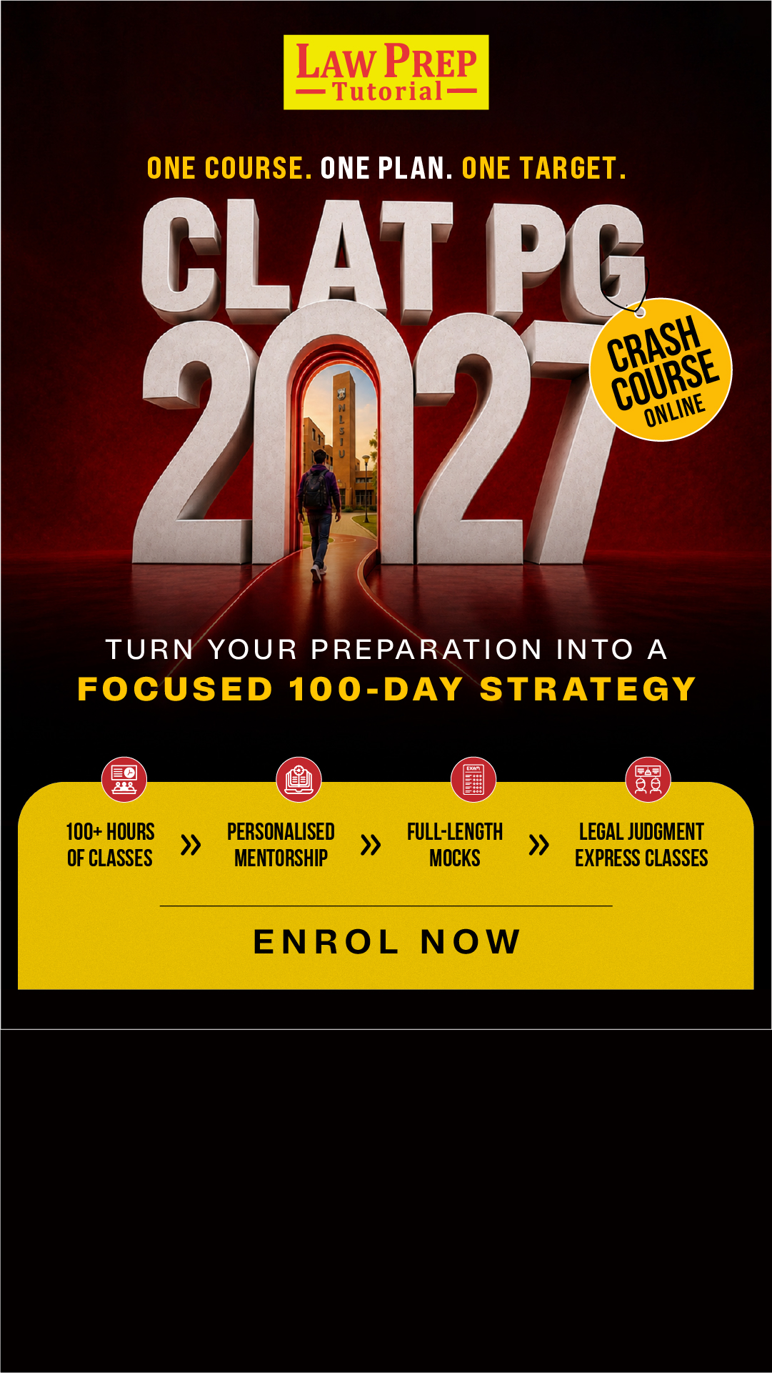 Law Prep CLAT PG Facebook ad: Crack CLAT PG 2027 with LPT