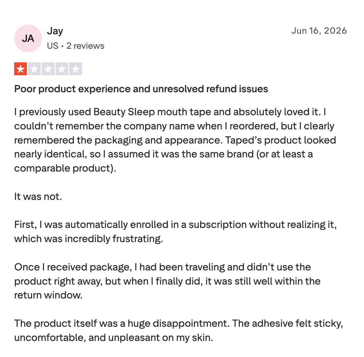 Beauty Sleep Facebook ad